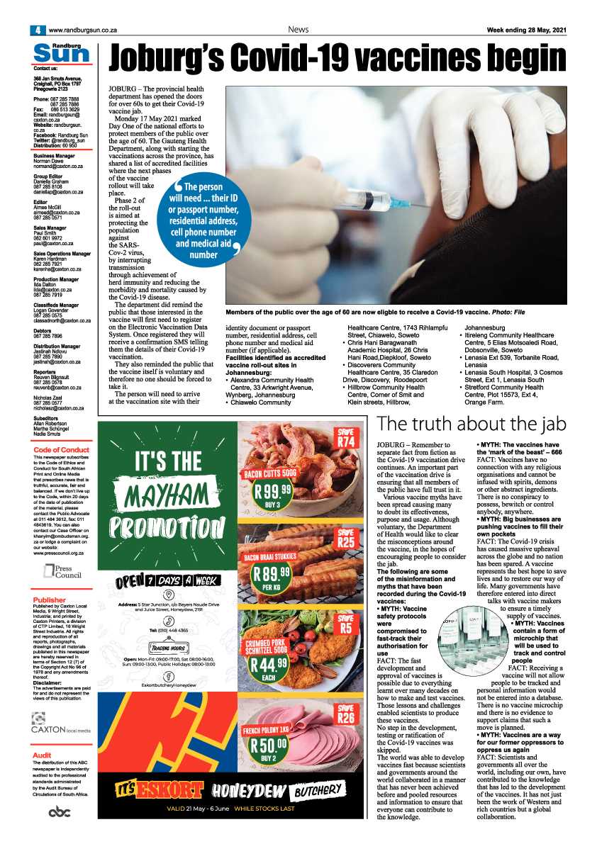 Randburg Sun 28 May 2021 page 4