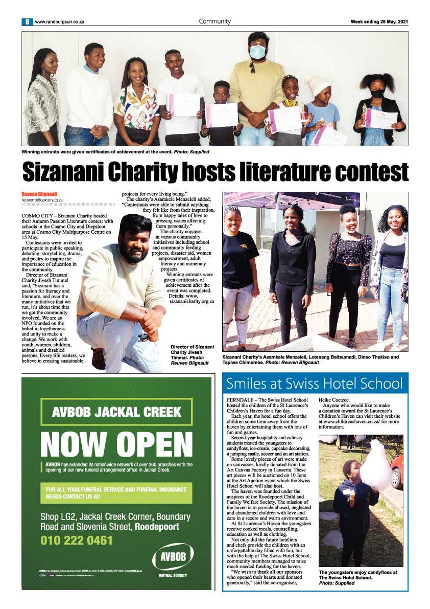 Randburg Sun 28 May 2021 page 8