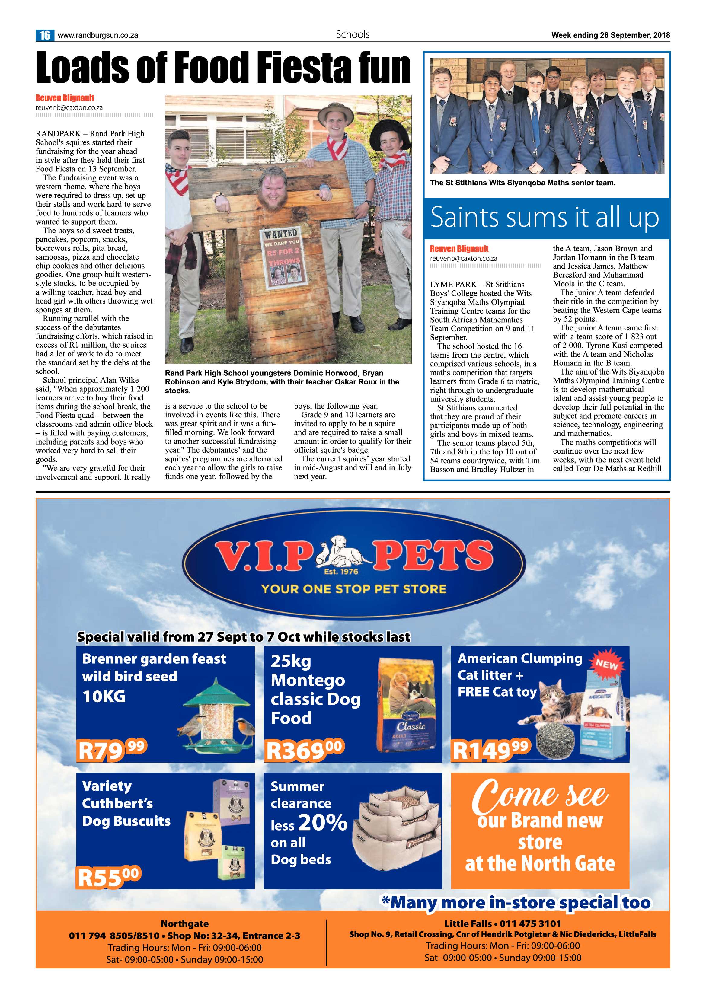 Randburg Sun 28 September 2018 page 16