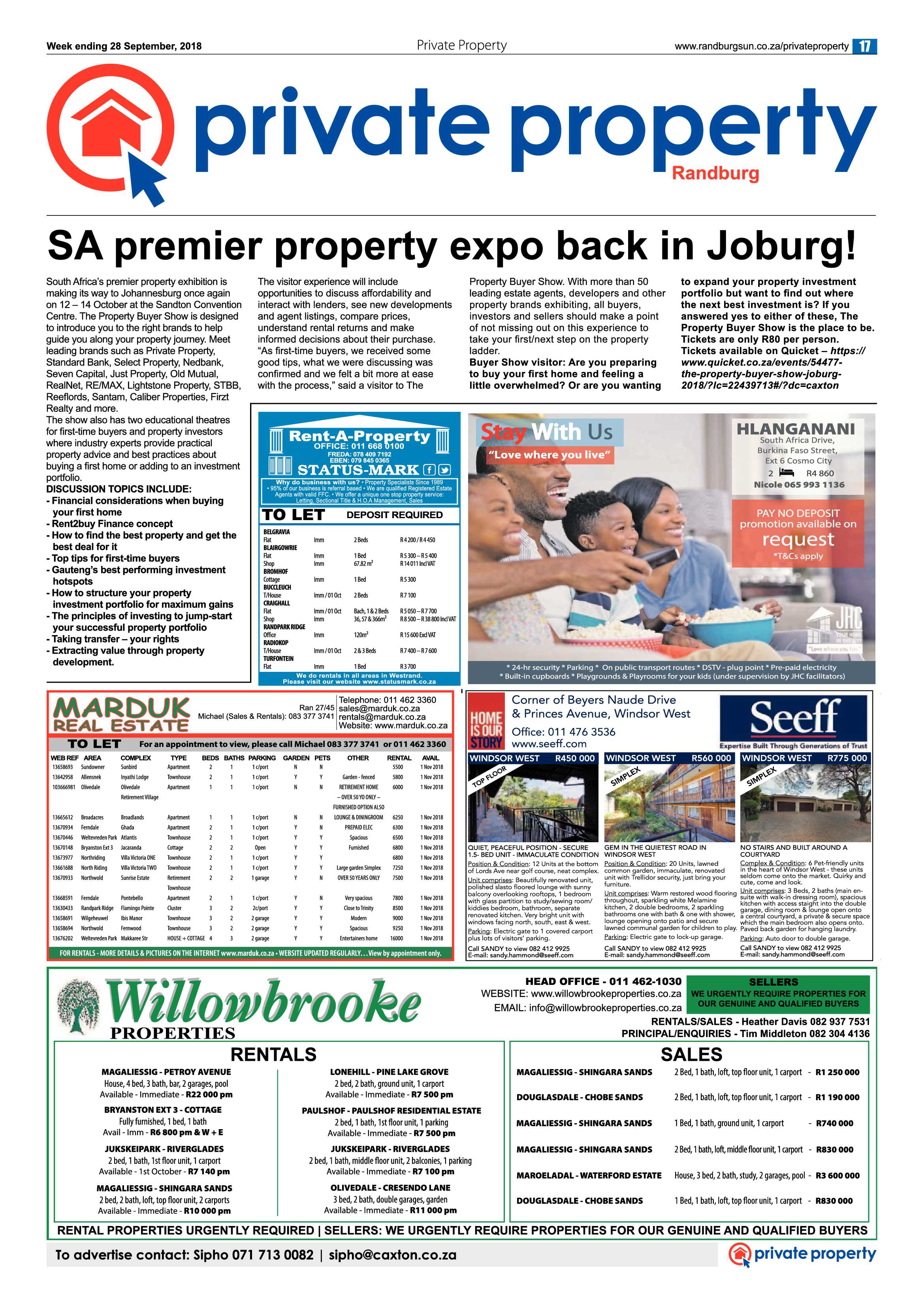 Randburg Sun 28 September 2018 page 17
