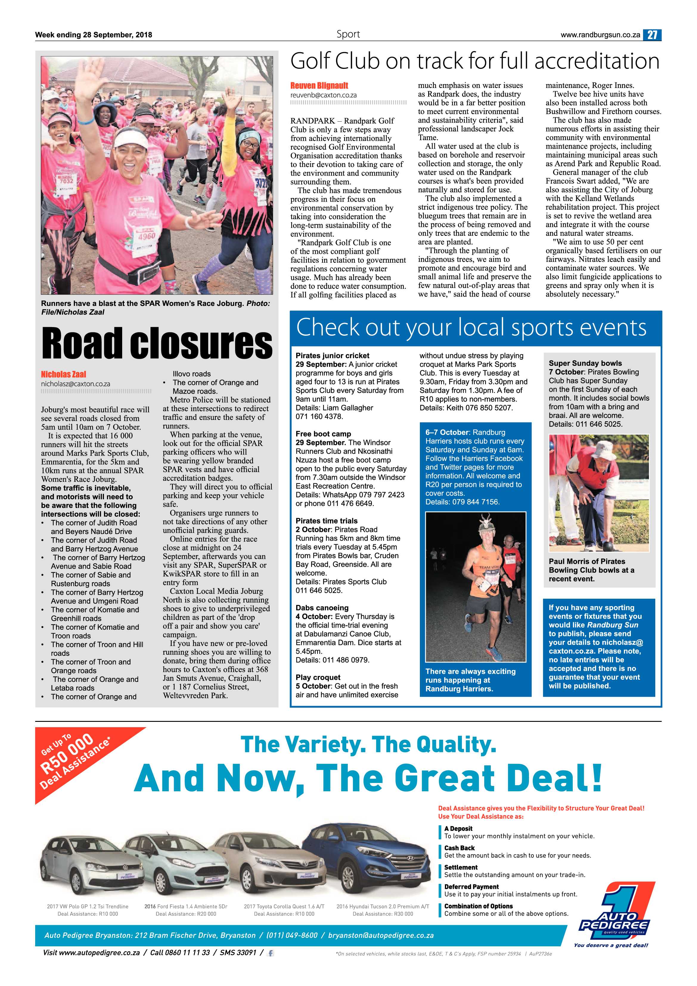 Randburg Sun 28 September 2018 page 27