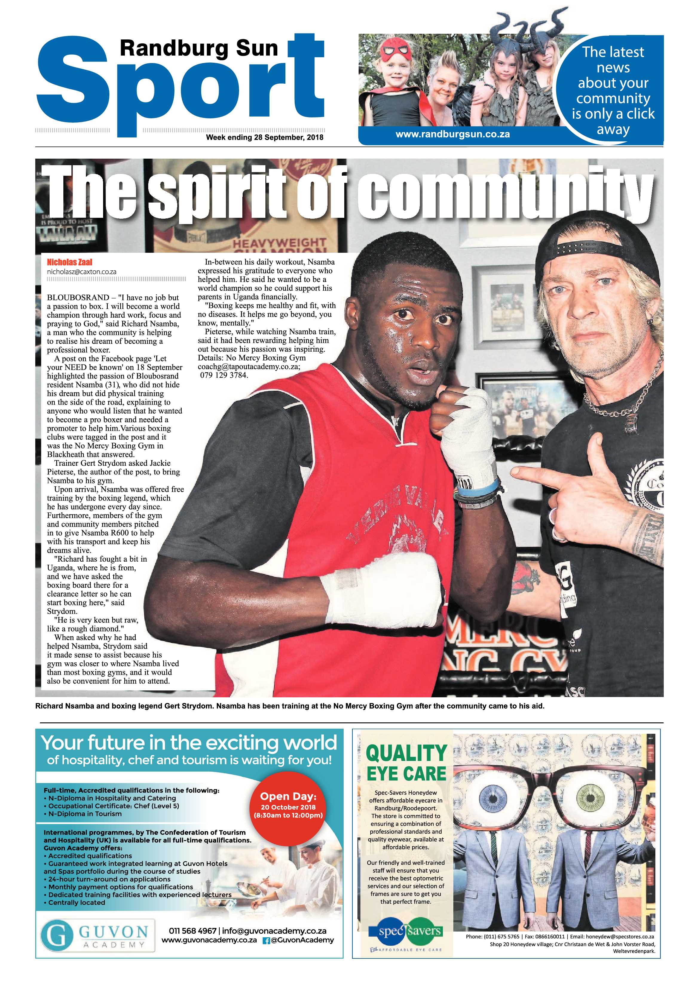 Randburg Sun 28 September 2018 page 28