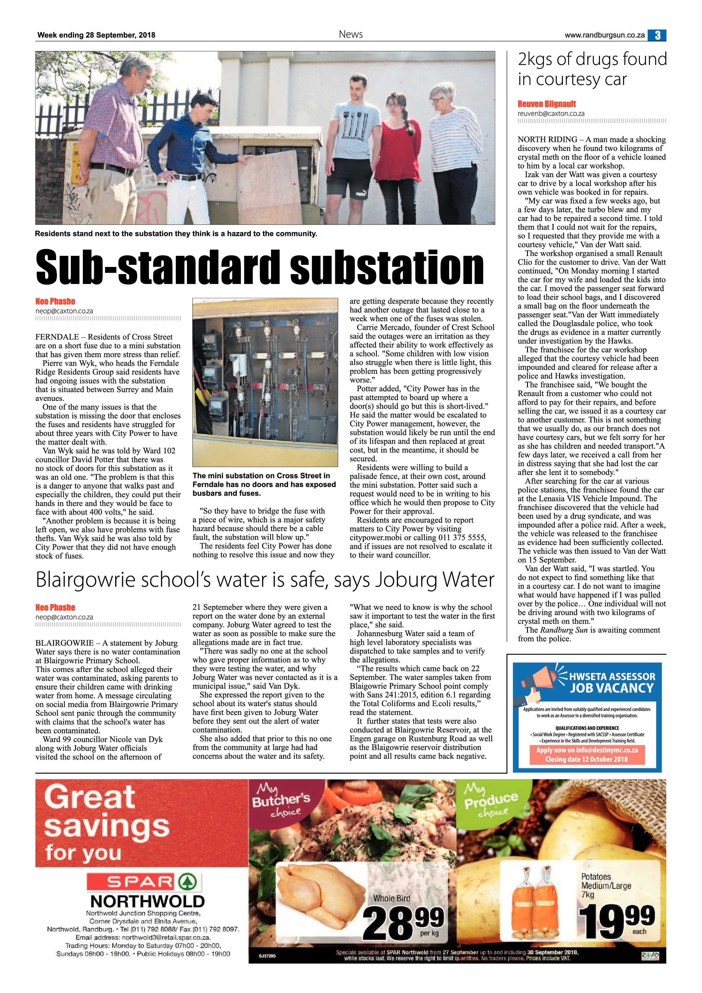Randburg Sun 28 September 2018 page 3