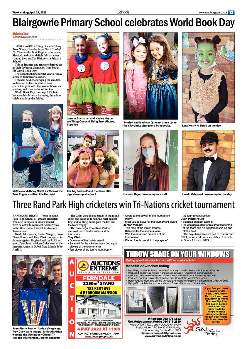 Randburg Sun 29 April 2022 page 13