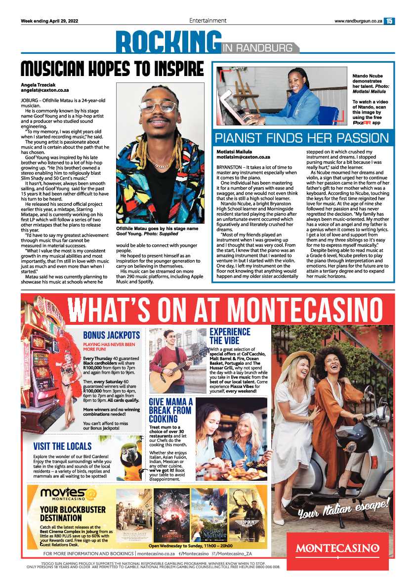 Randburg Sun 29 April 2022 page 15