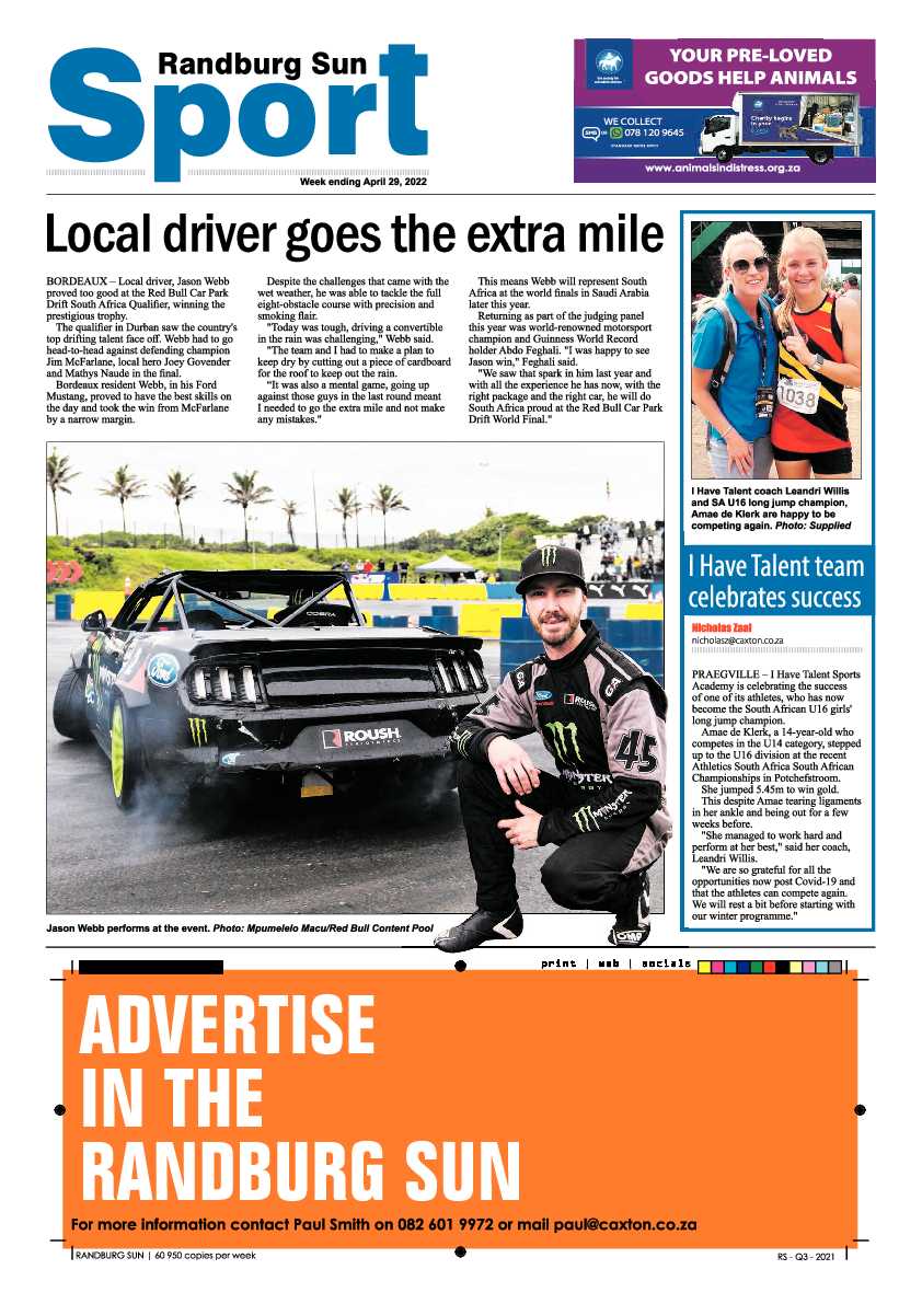 Randburg Sun 29 April 2022 page 20