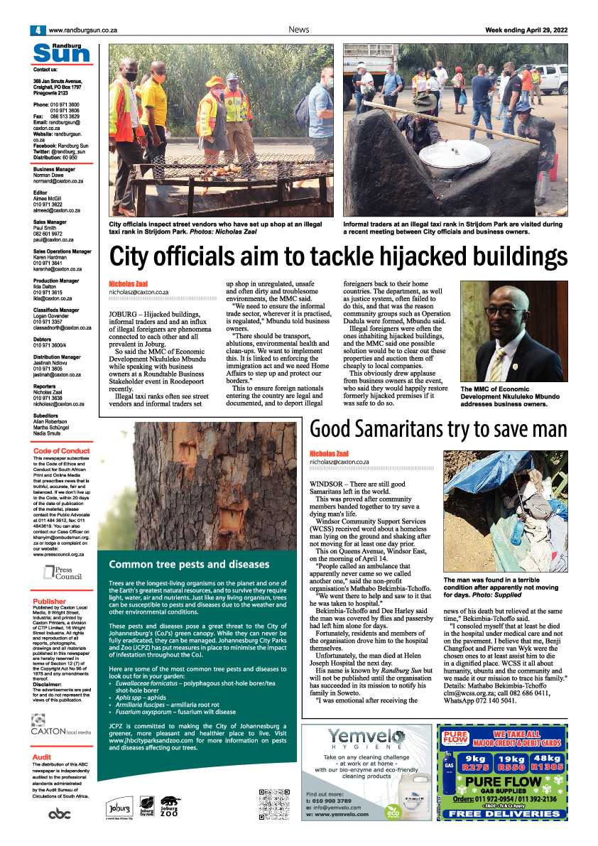 Randburg Sun 29 April 2022 page 4