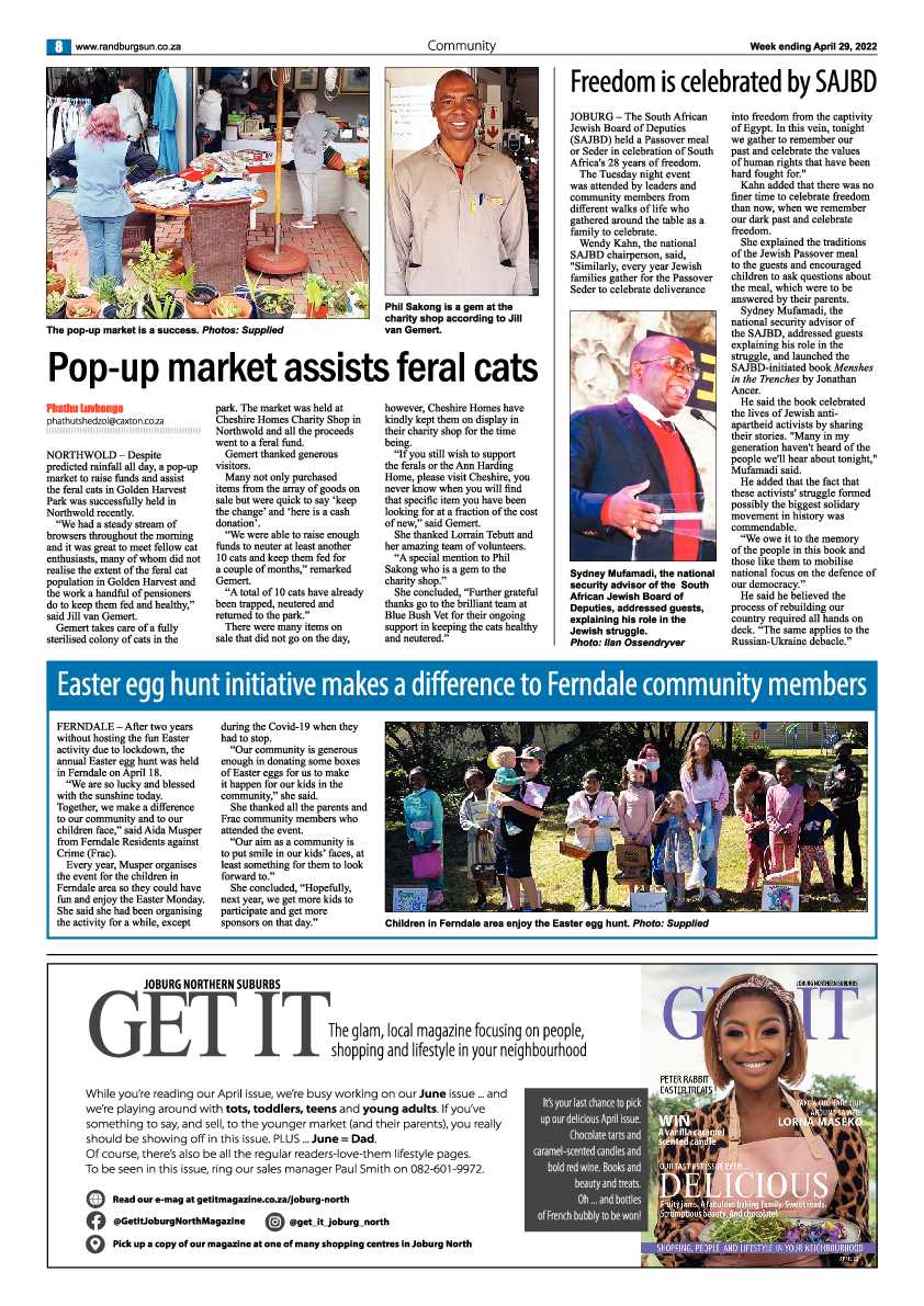 Randburg Sun 29 April 2022 page 8