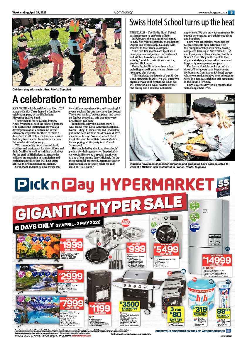 Randburg Sun 29 April 2022 page 9