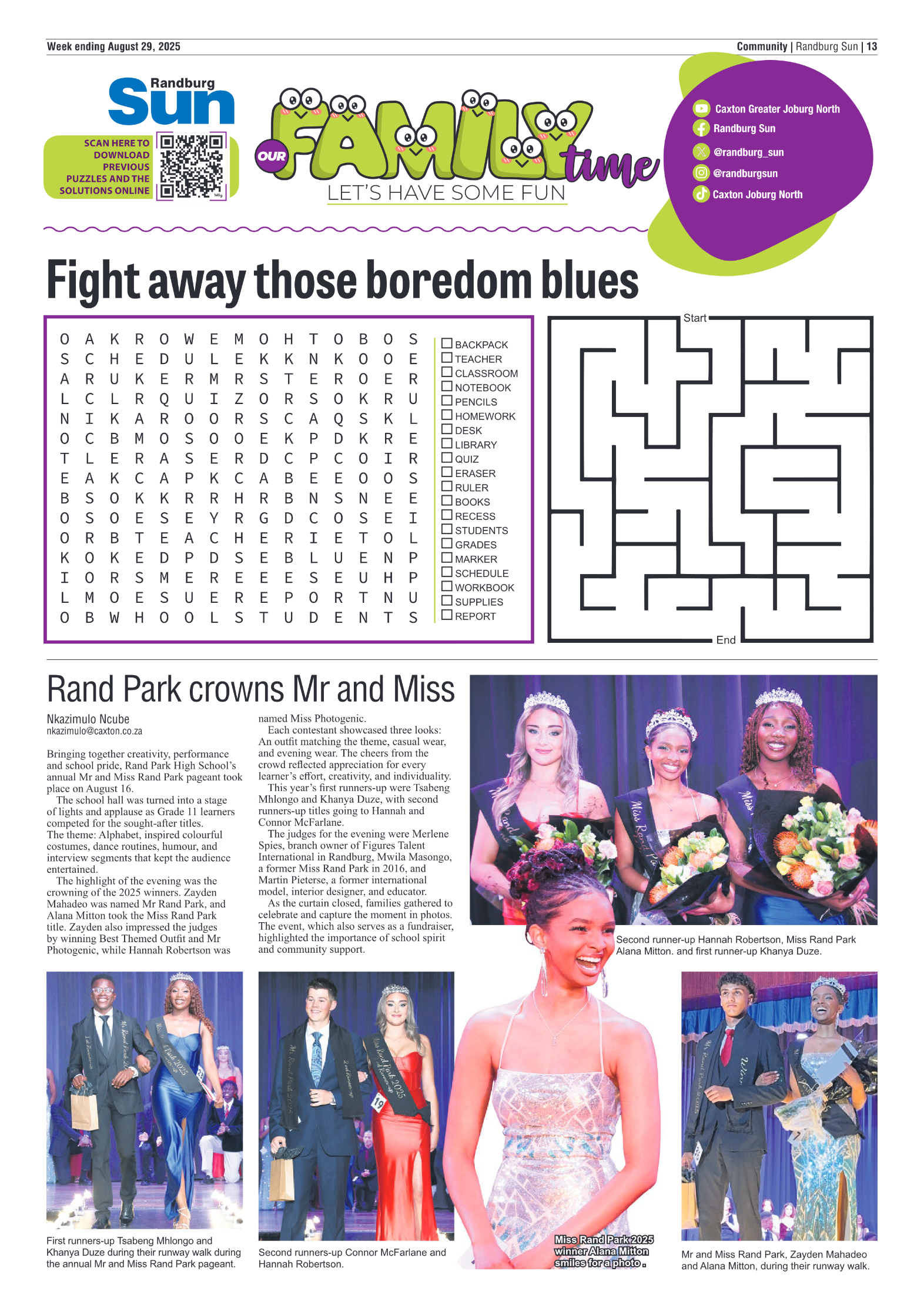 Randburg Sun 29 August 2025 page 13