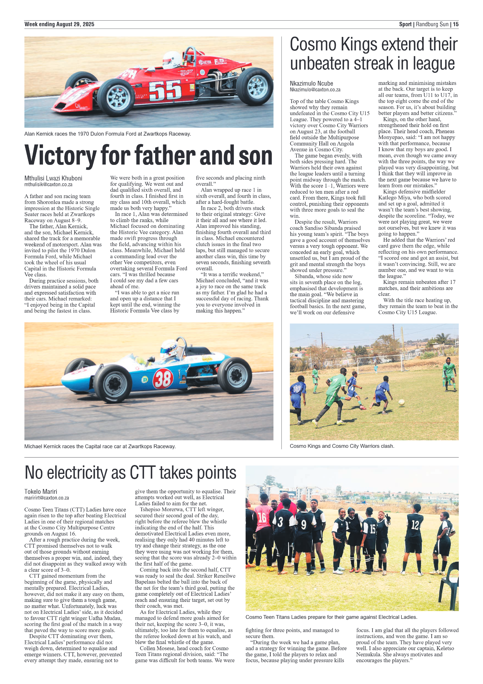 Randburg Sun 29 August 2025 page 15