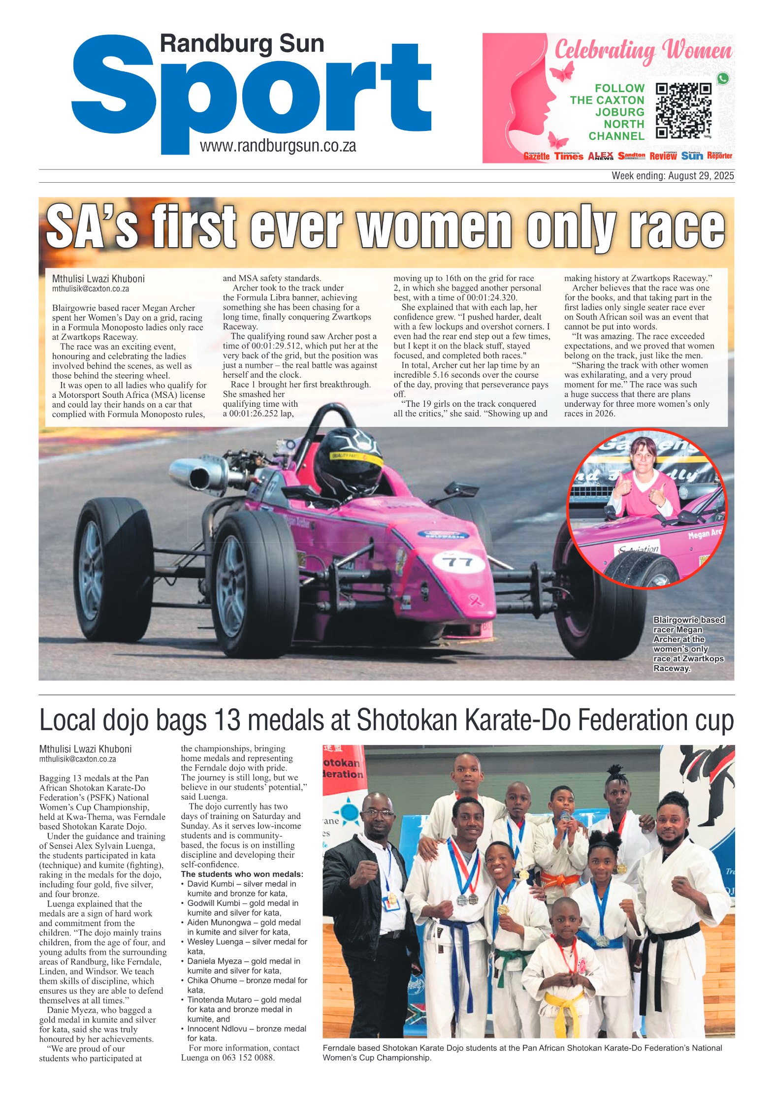 Randburg Sun 29 August 2025 page 16