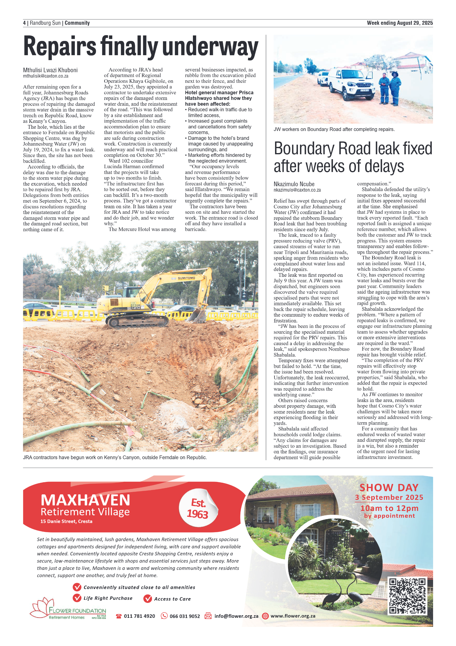 Randburg Sun 29 August 2025 page 4