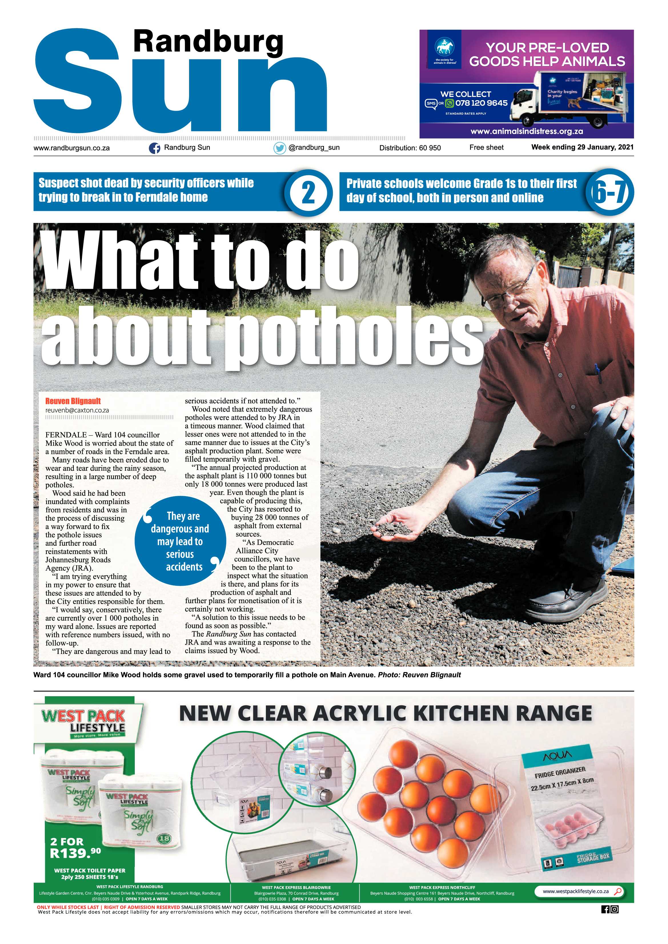 Randburg Sun 29 January 2021 page 1