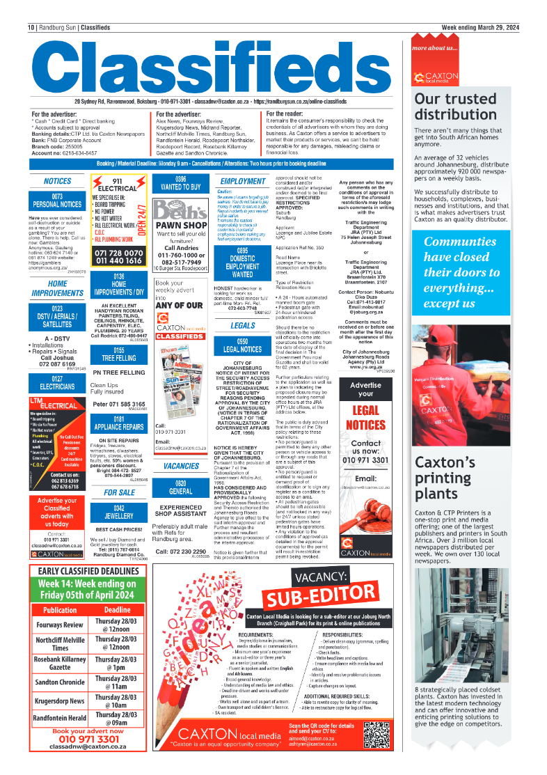 Randburg Sun 29 March 2024 page 10