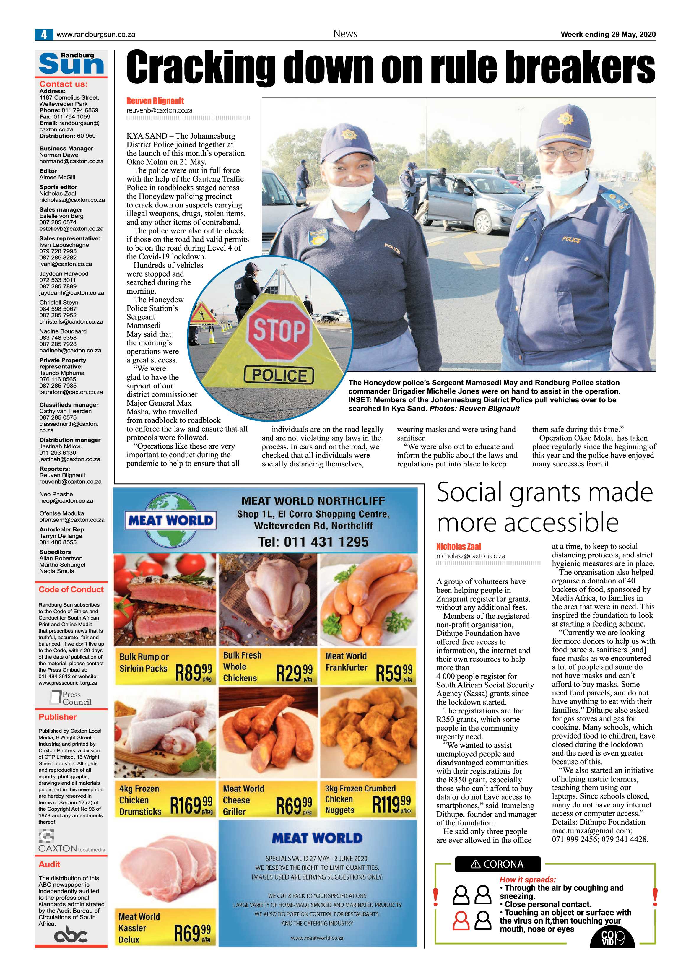 Randburg Sun 29 May 2020 page 4