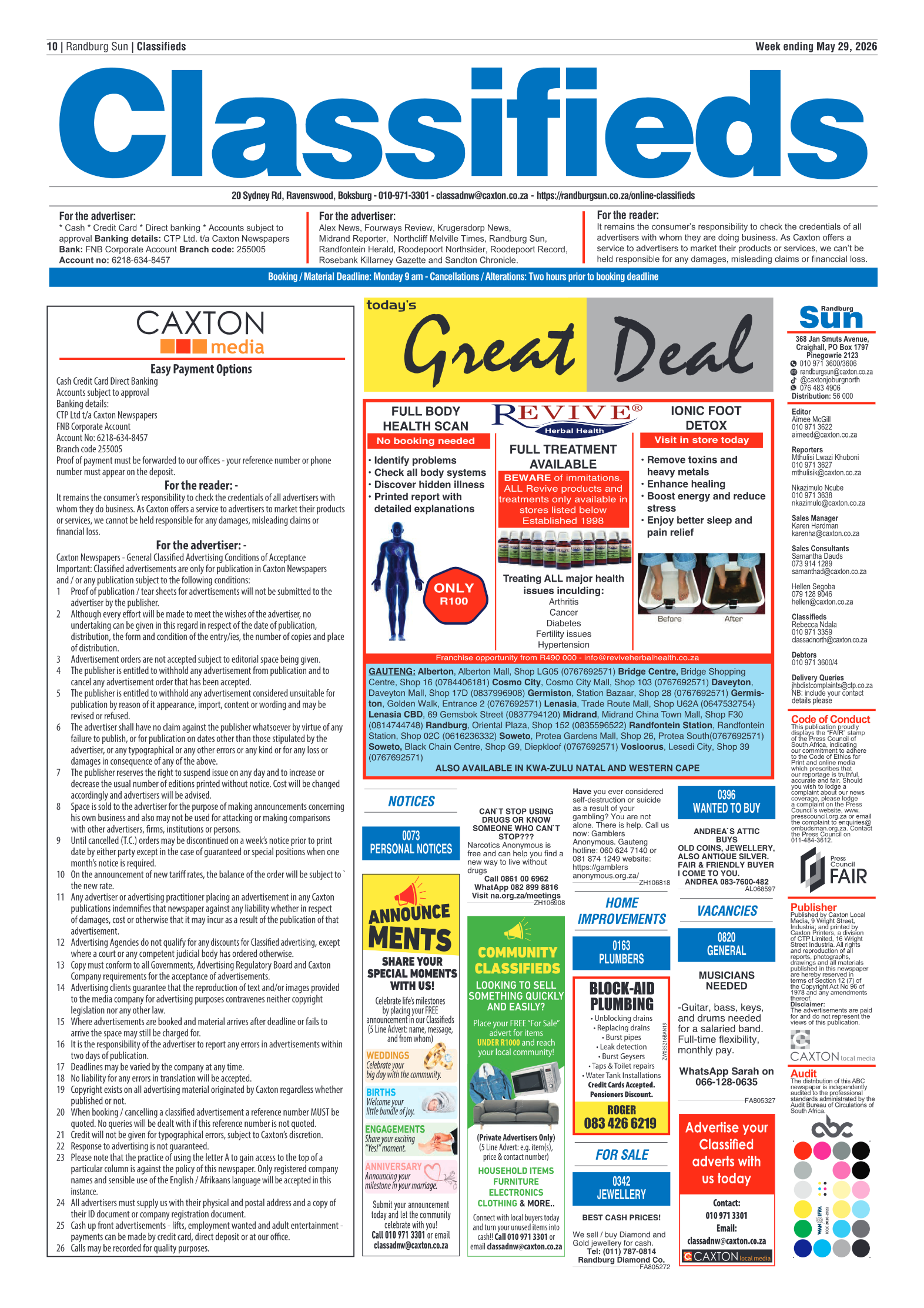 Randburg Sun 29 May 2026 page 10