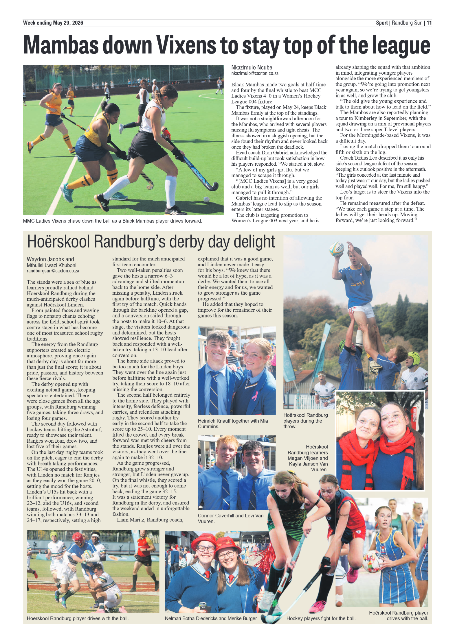Randburg Sun 29 May 2026 page 11