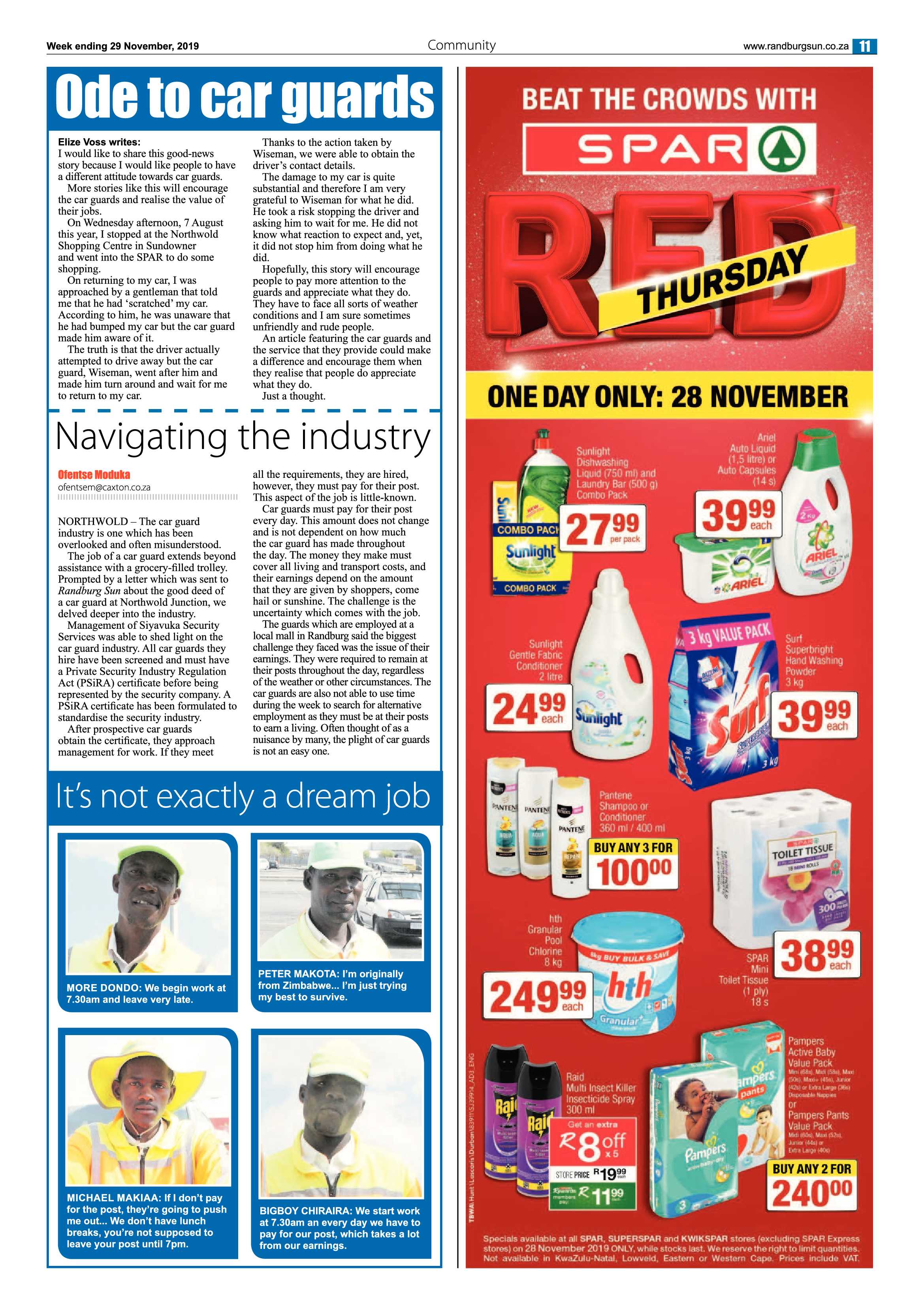Randburg Sun 29 November 2019 page 11