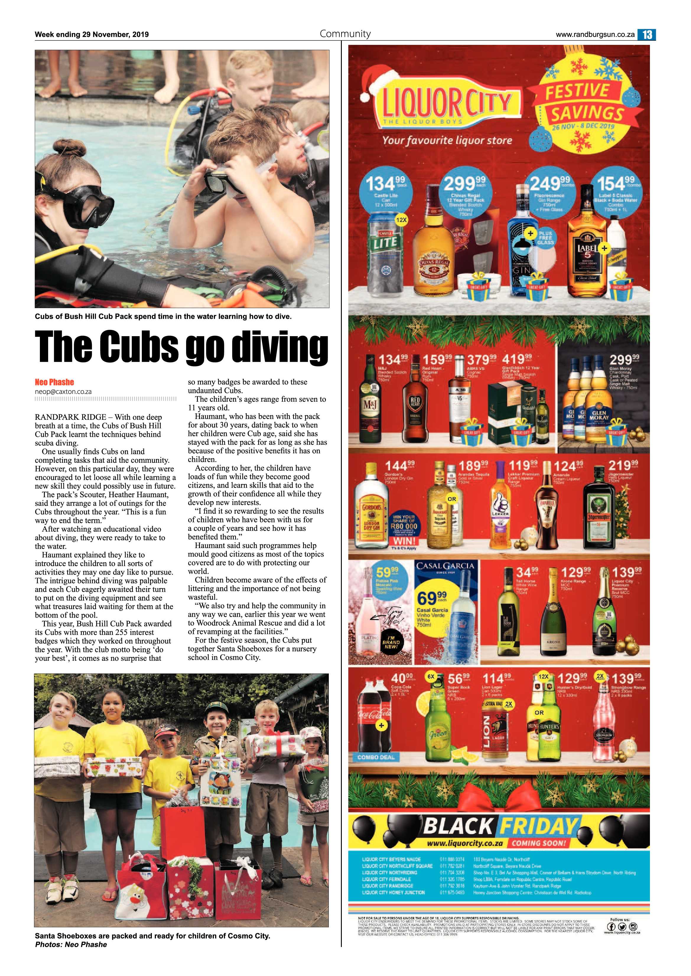 Randburg Sun 29 November 2019 page 13