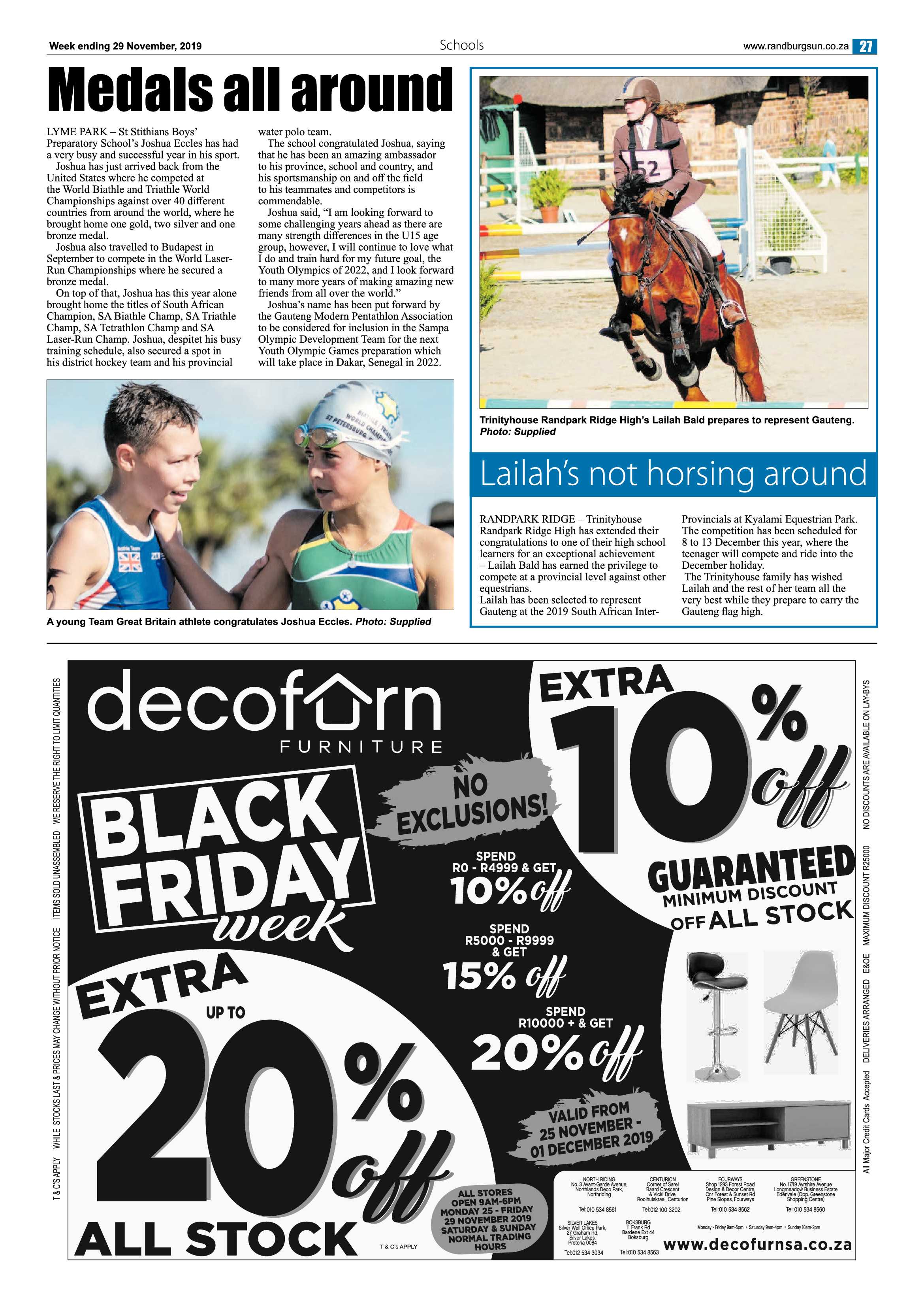 Randburg Sun 29 November 2019 page 27