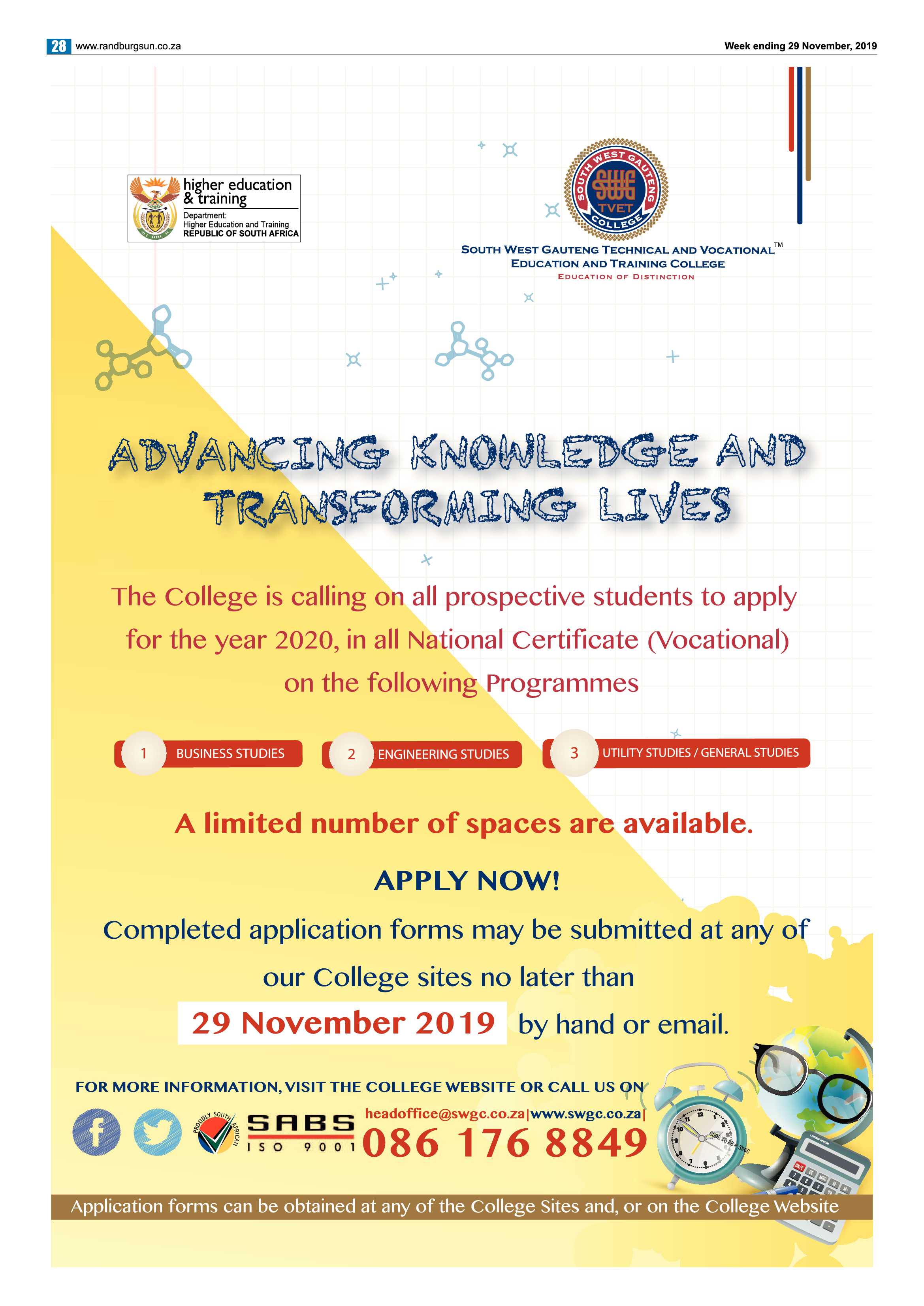 Randburg Sun 29 November 2019 page 28