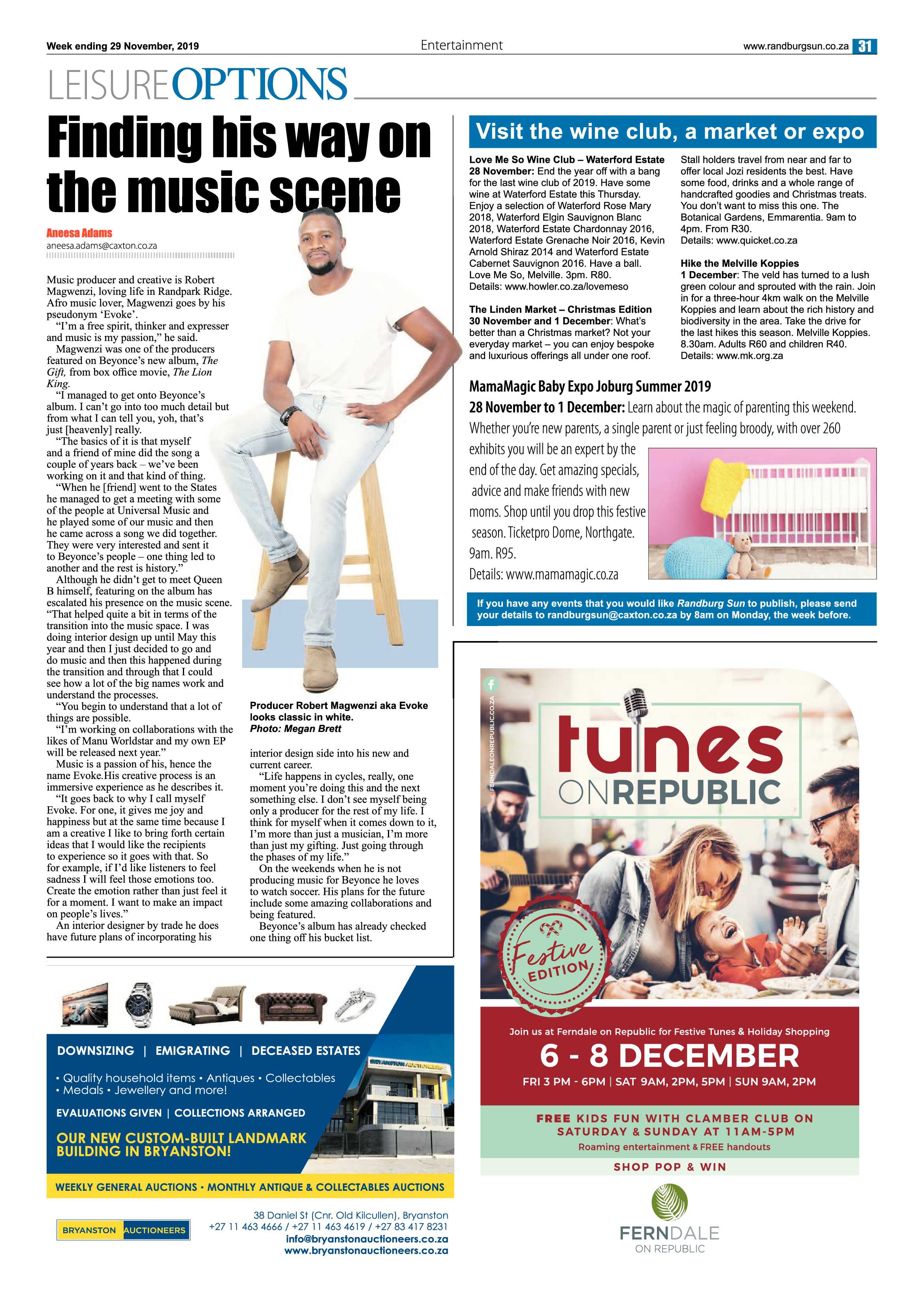 Randburg Sun 29 November 2019 page 31