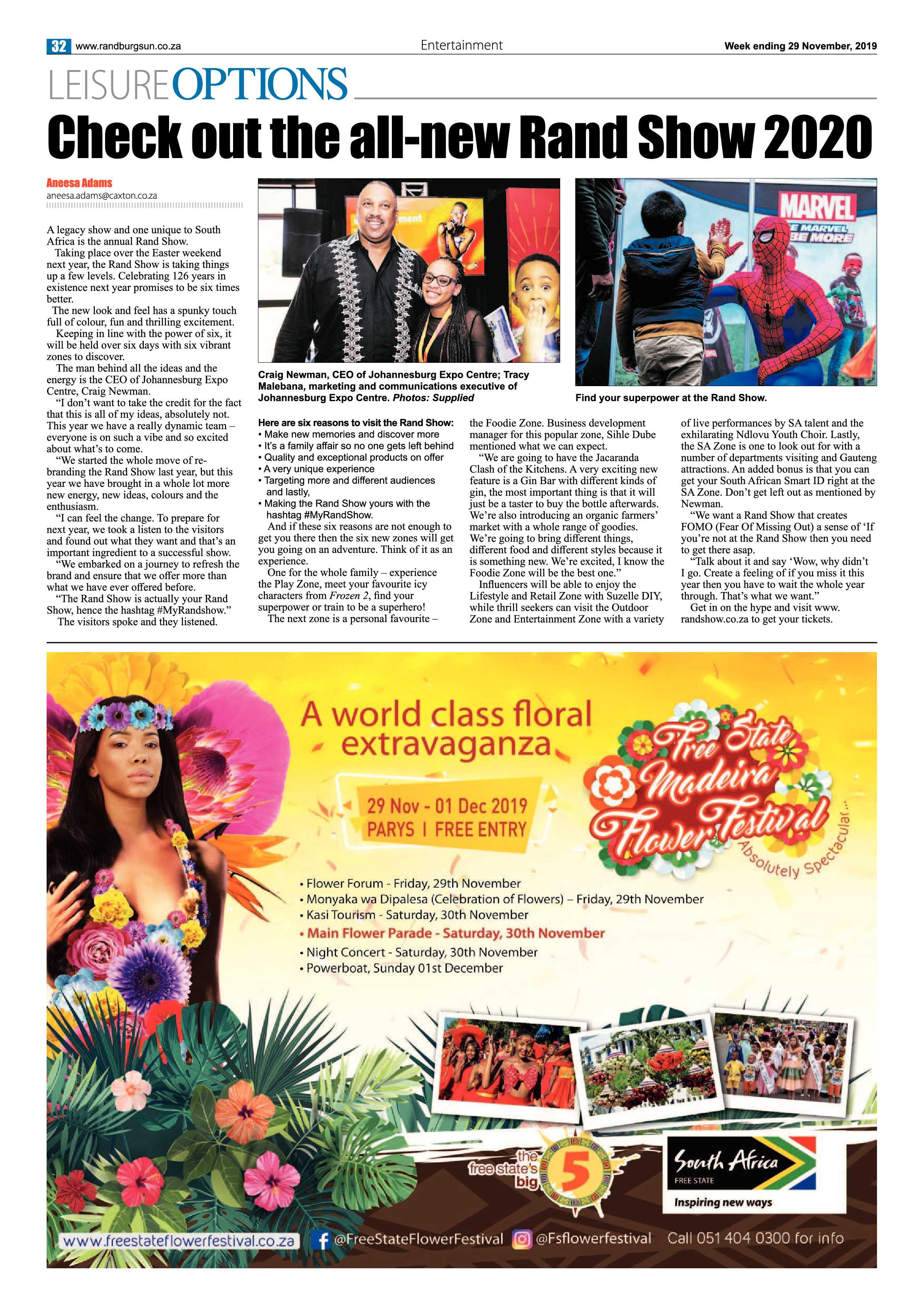 Randburg Sun 29 November 2019 page 32