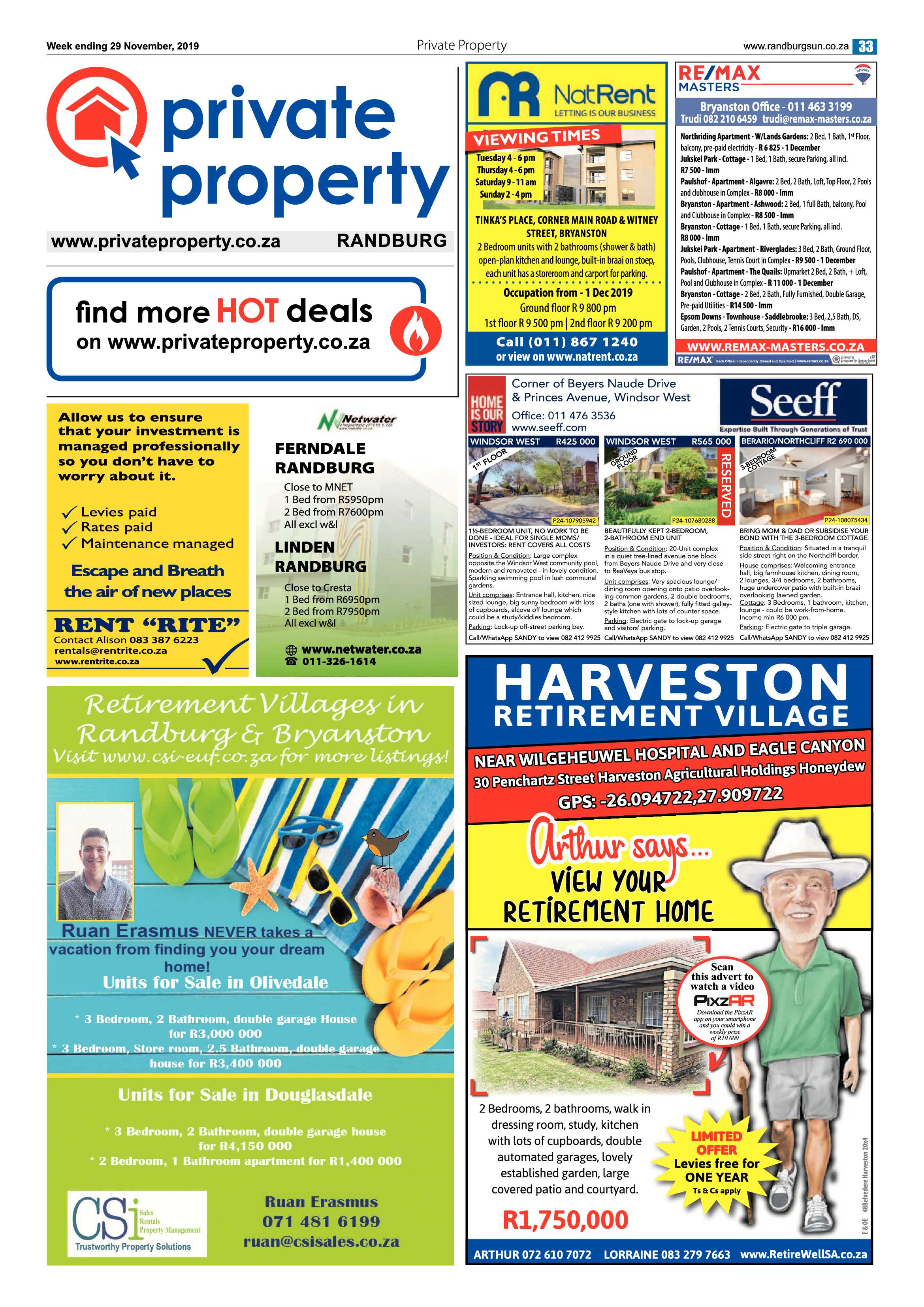 Randburg Sun 29 November 2019 page 33