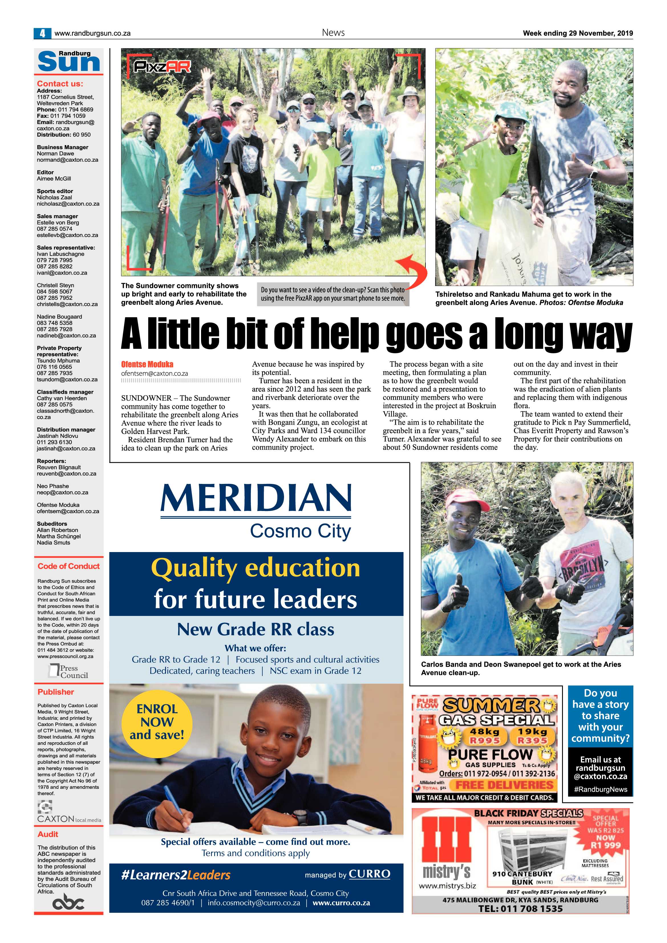 Randburg Sun 29 November 2019 page 4