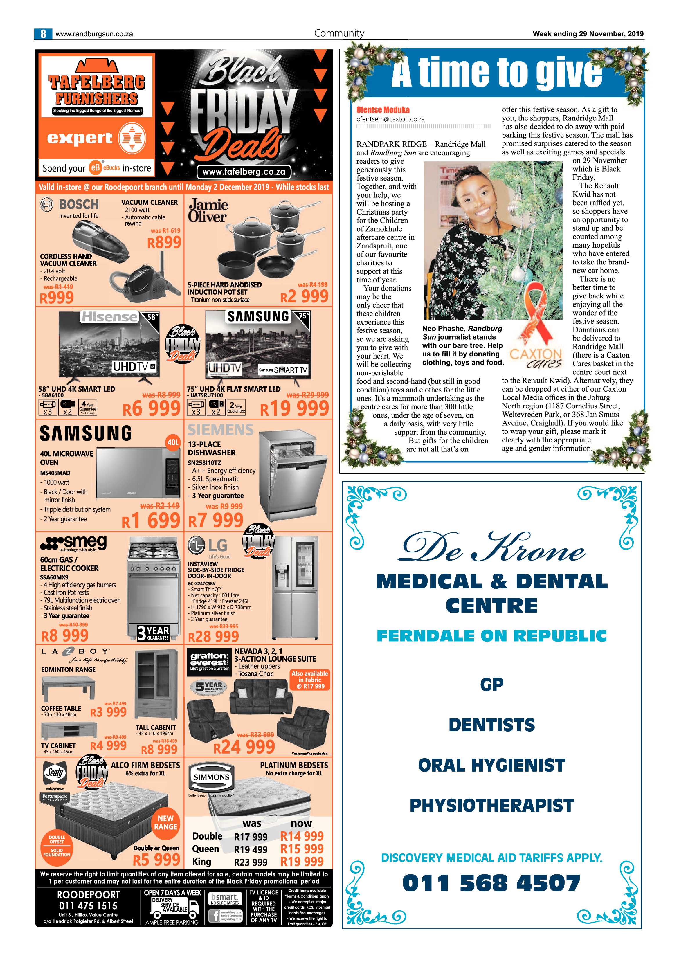 Randburg Sun 29 November 2019 page 8
