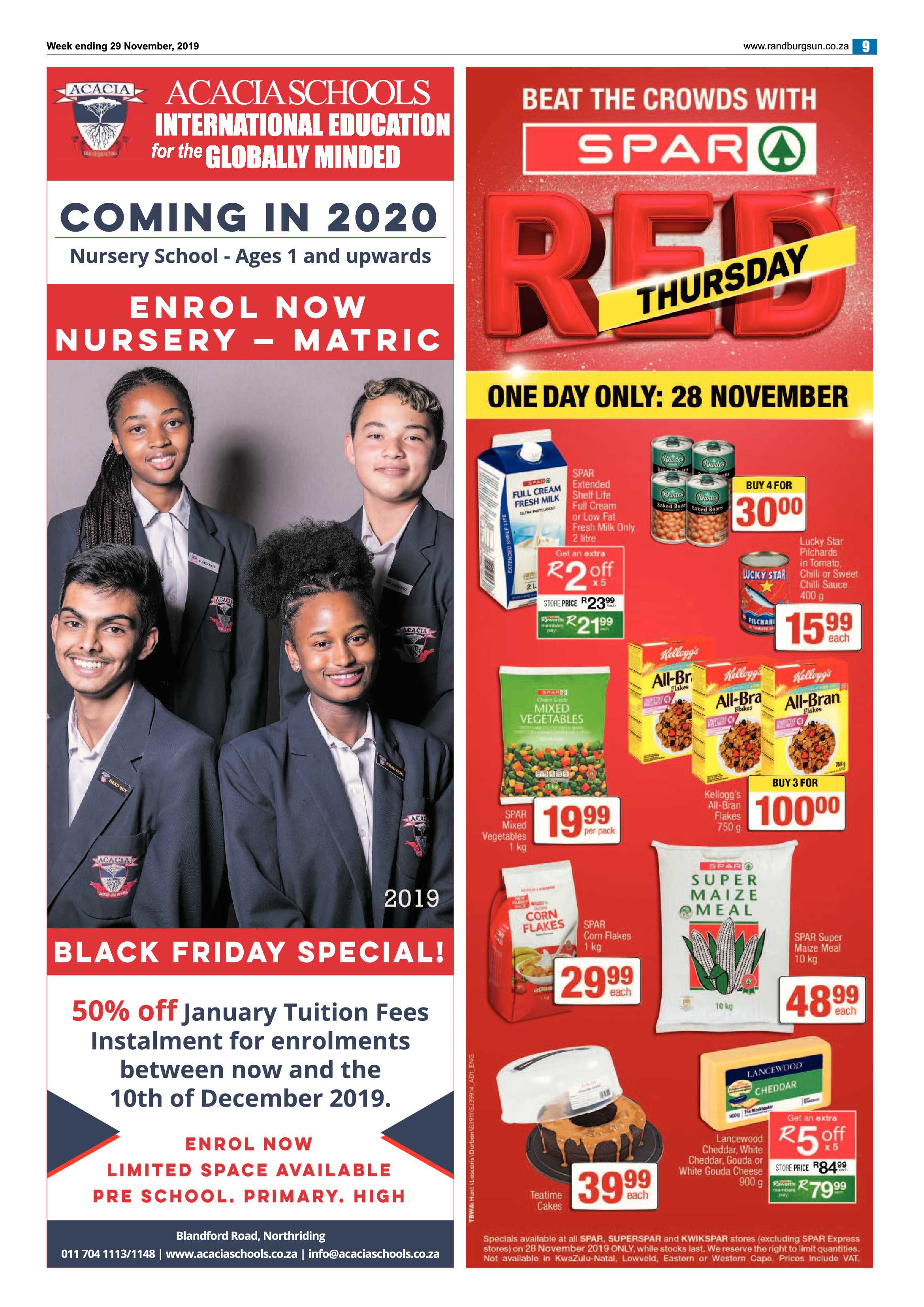 Randburg Sun 29 November 2019 page 9