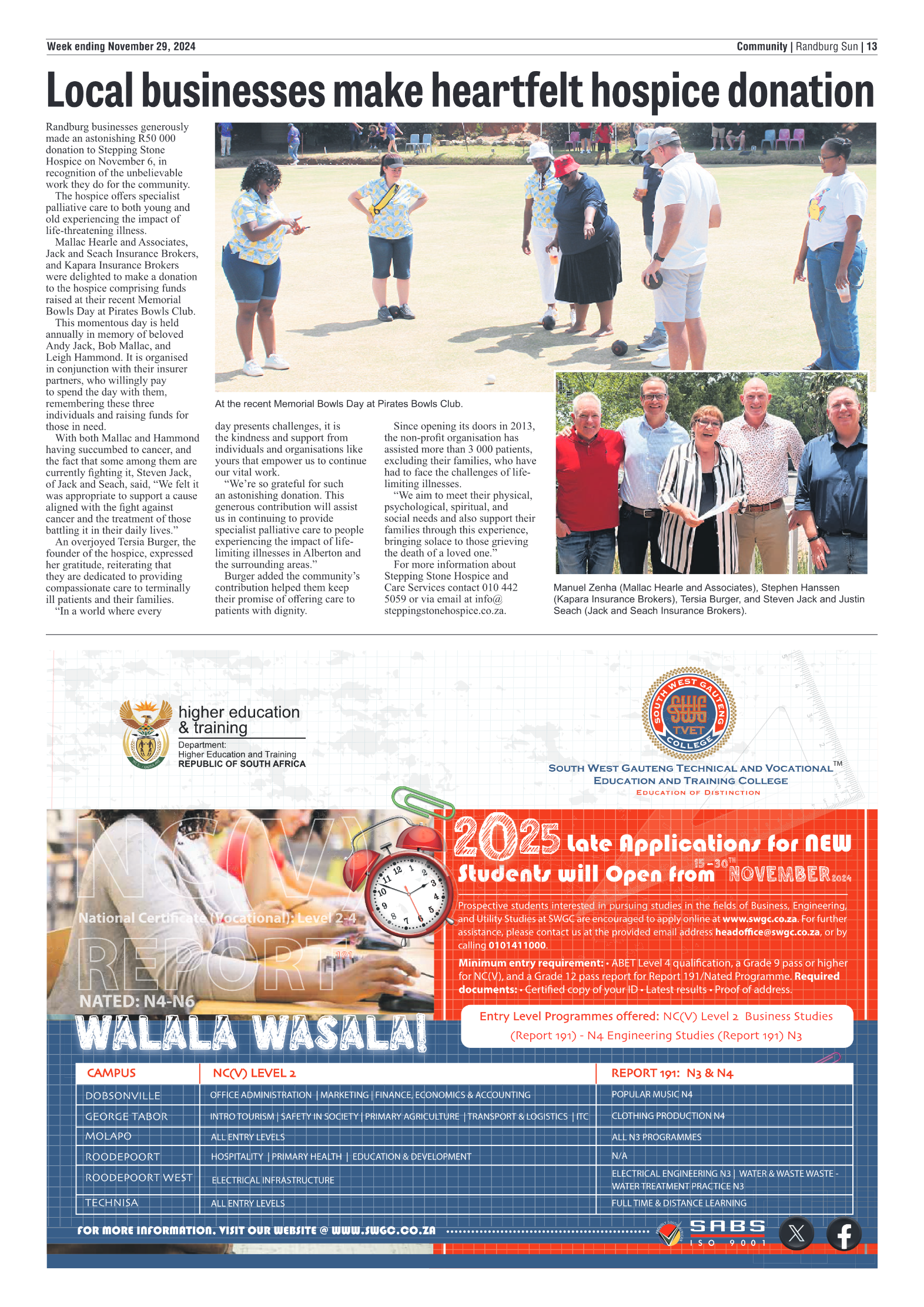 Randburg Sun 29 November 2024 page 13