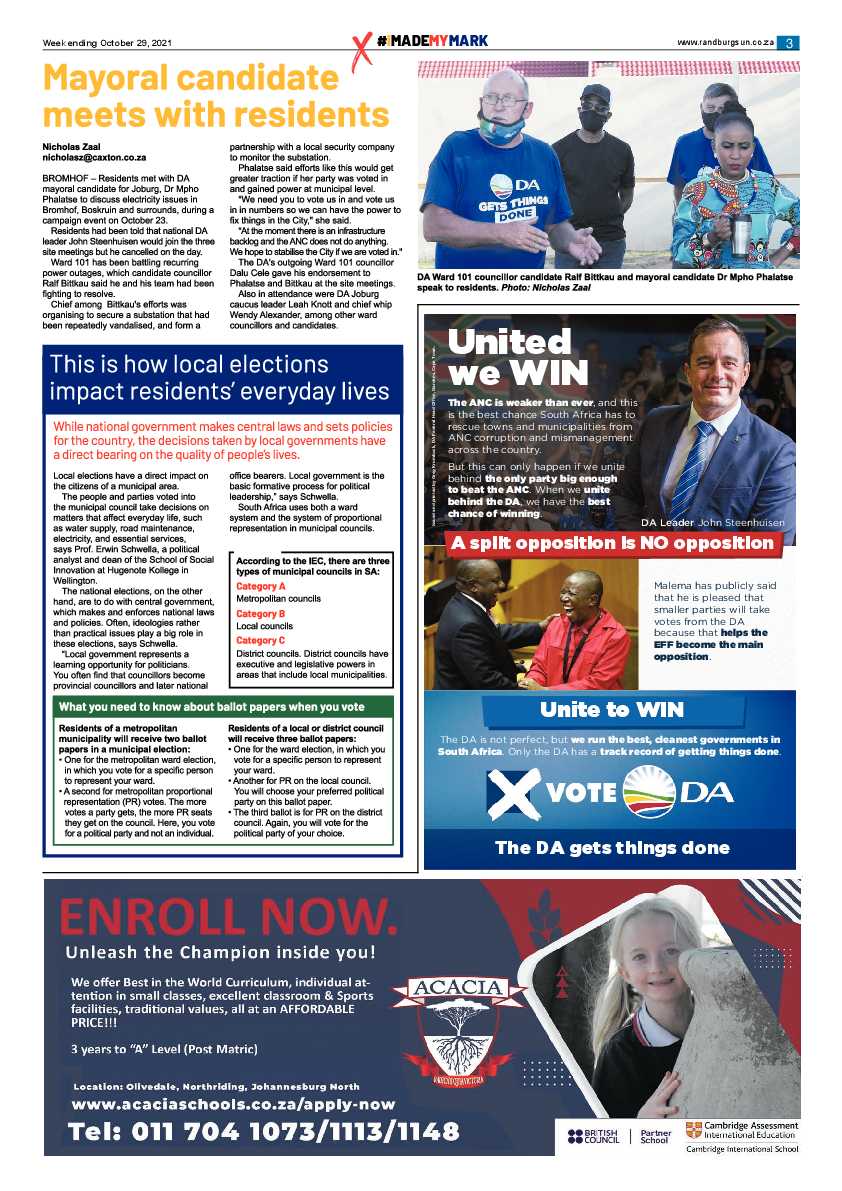 Randburg Sun 29 October 2021 page 3