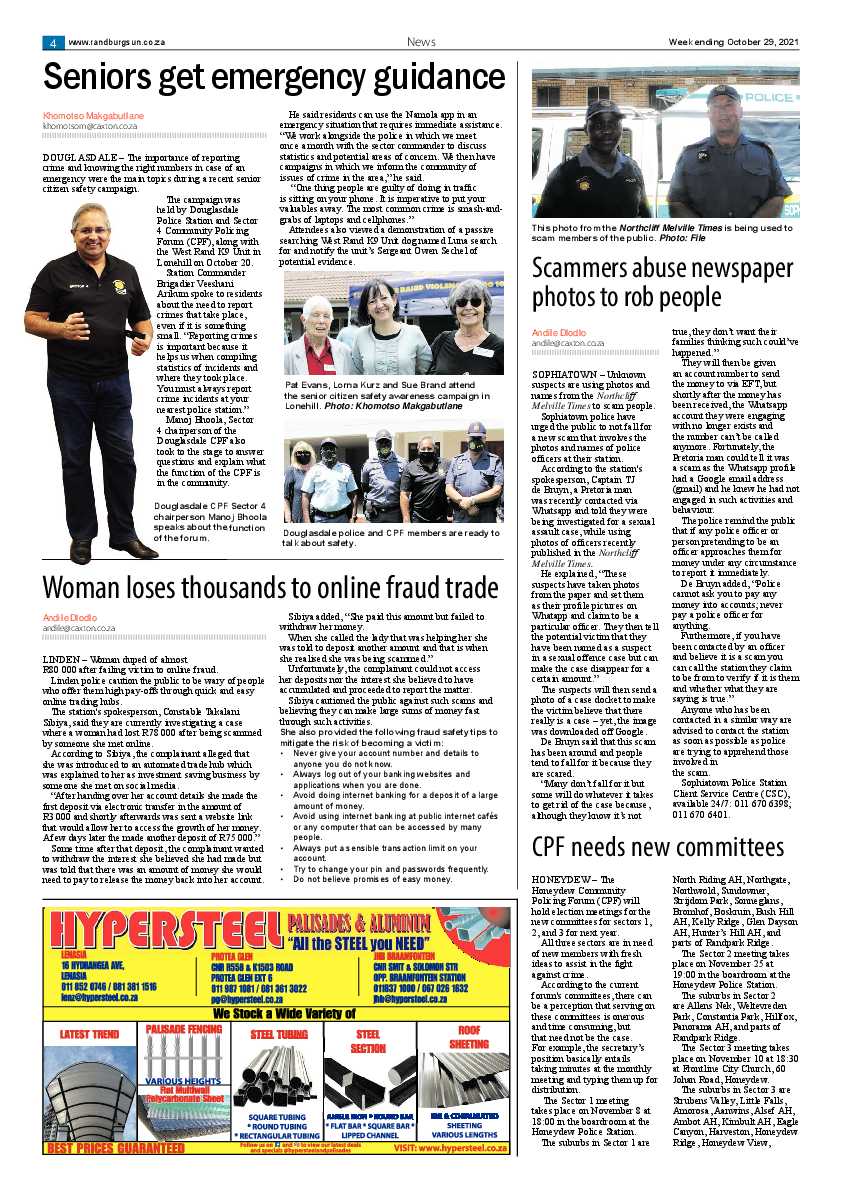 Randburg Sun 29 October 2021 page 4