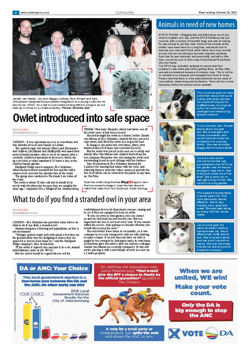 Randburg Sun 29 October 2021 page 8