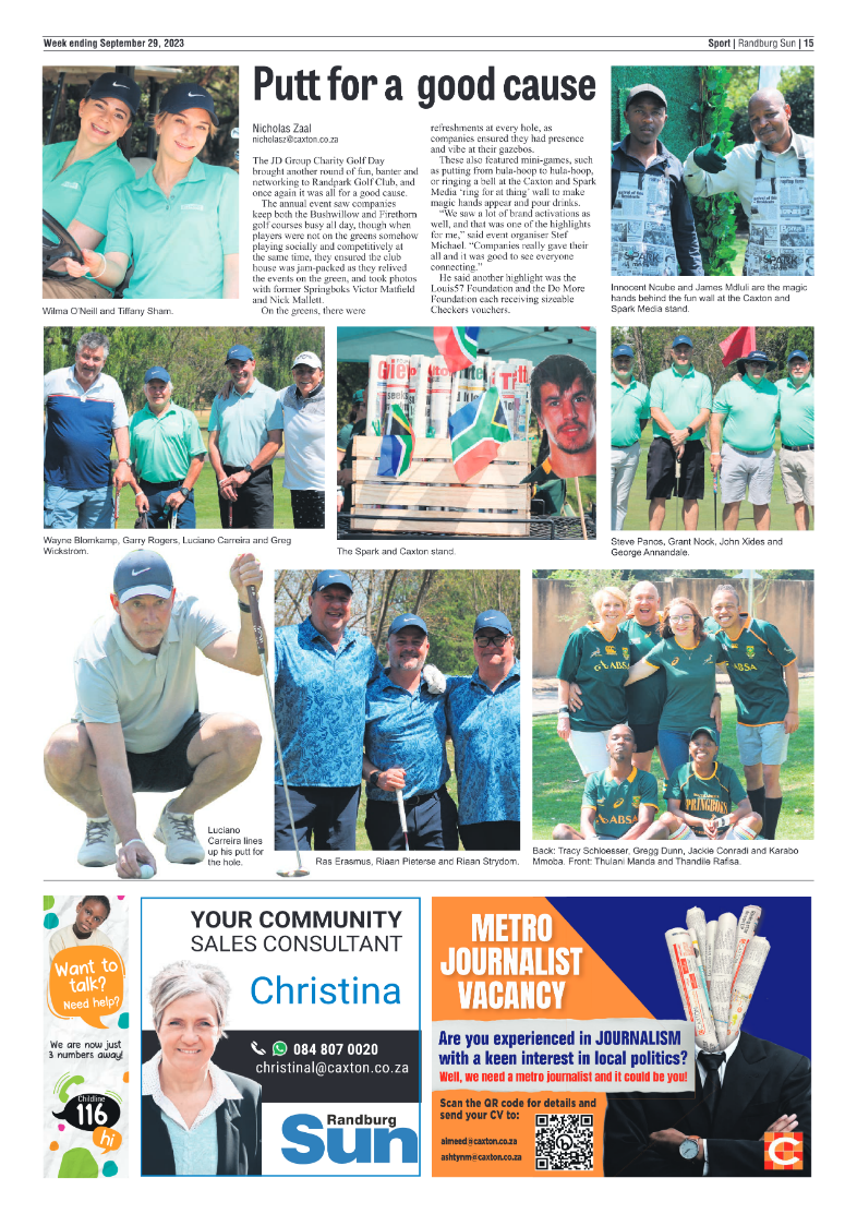 Randburg Sun 29 September 2023 page 15