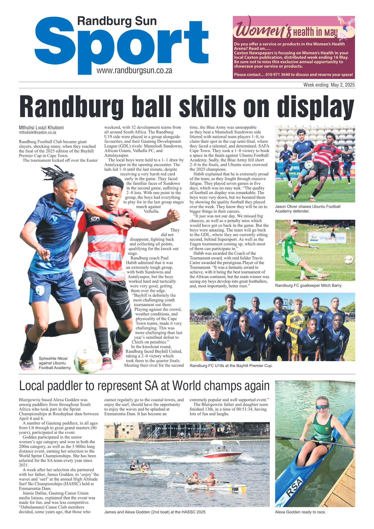 Randburg Sun 2 May 2025 page 12