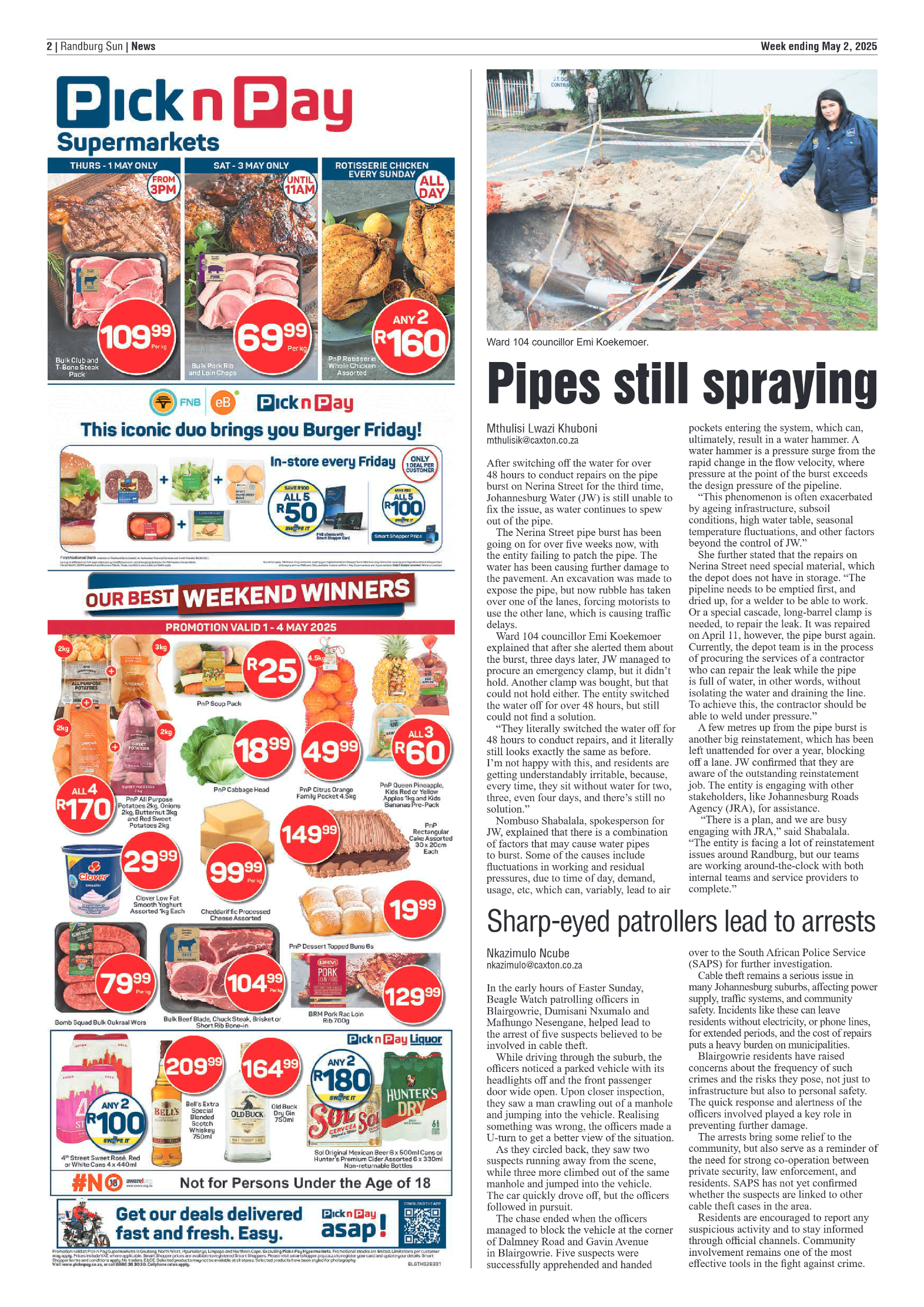Randburg Sun 2 May 2025 page 2