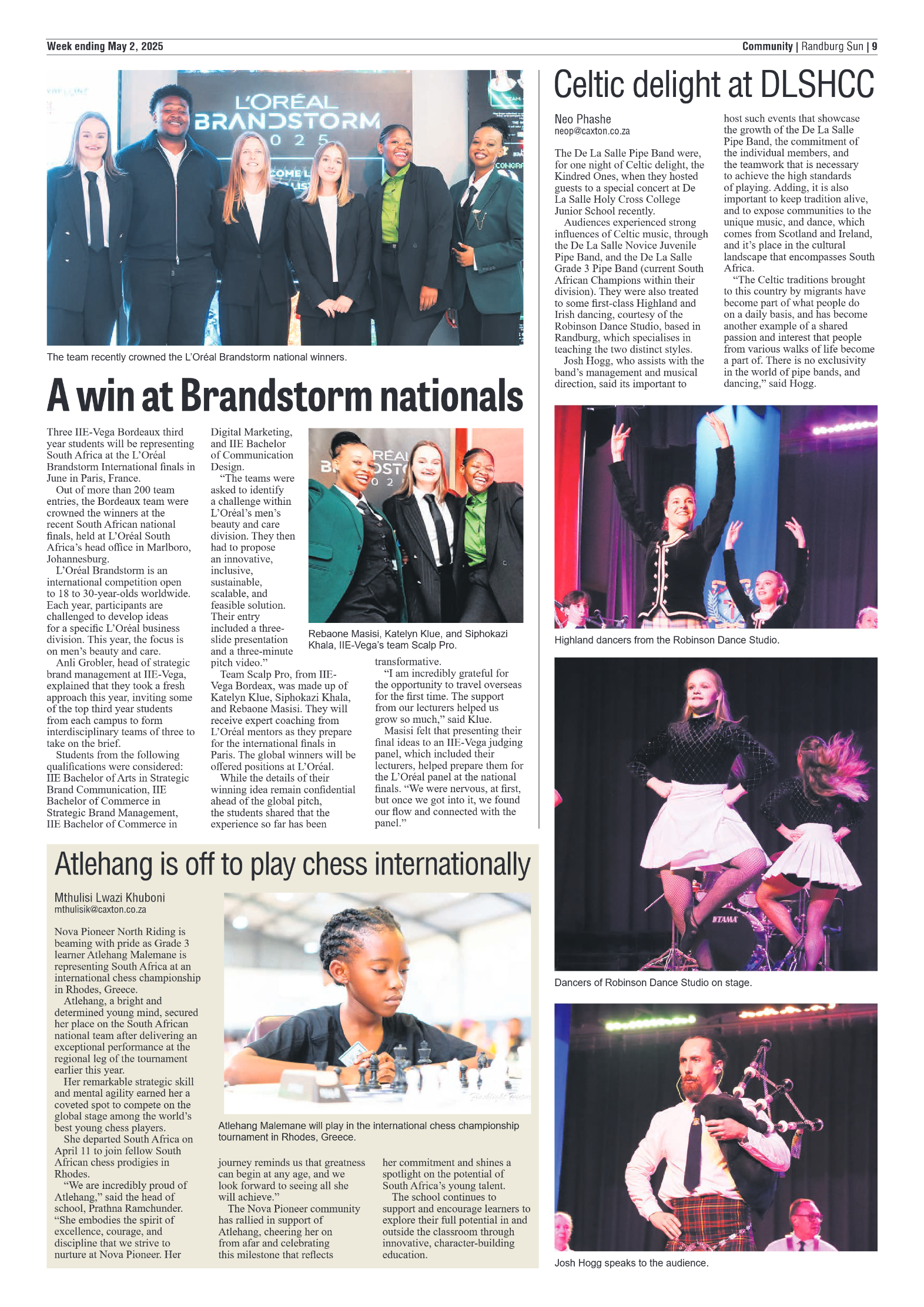 Randburg Sun 2 May 2025 page 9