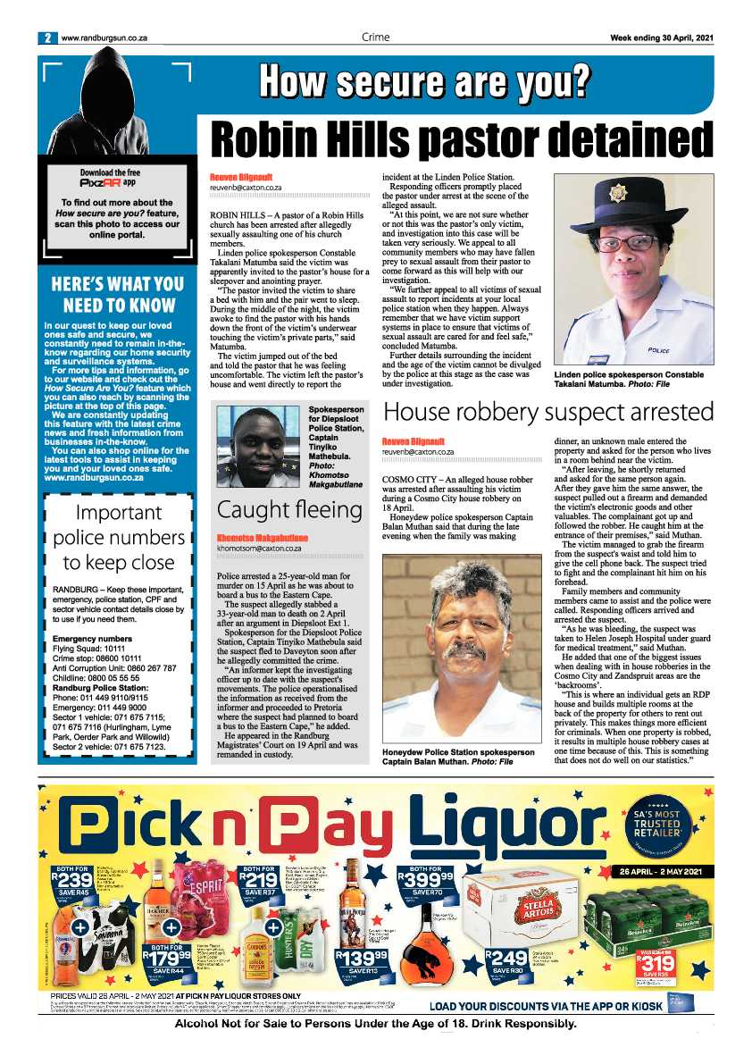 Randburg Sun 30 April 2021 page 2