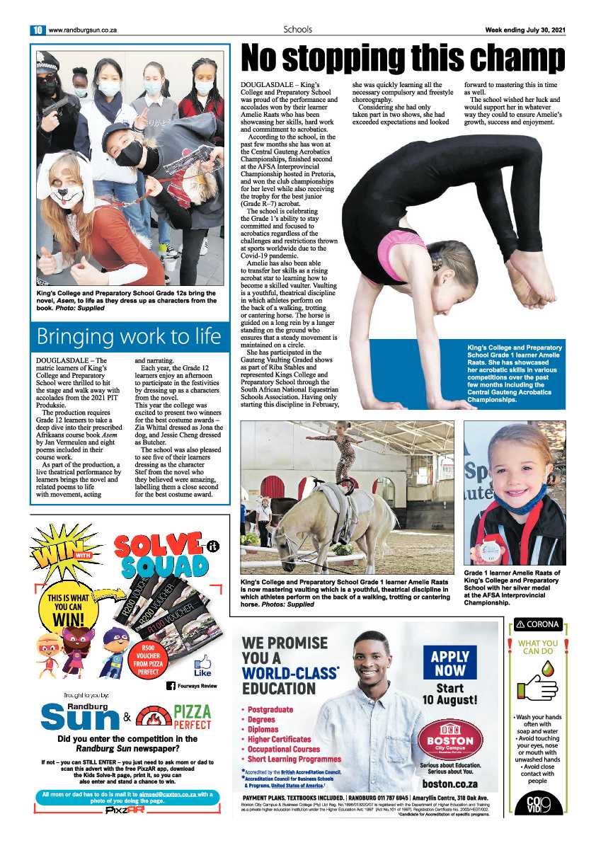 Randburg Sun 30 July 2021 page 12