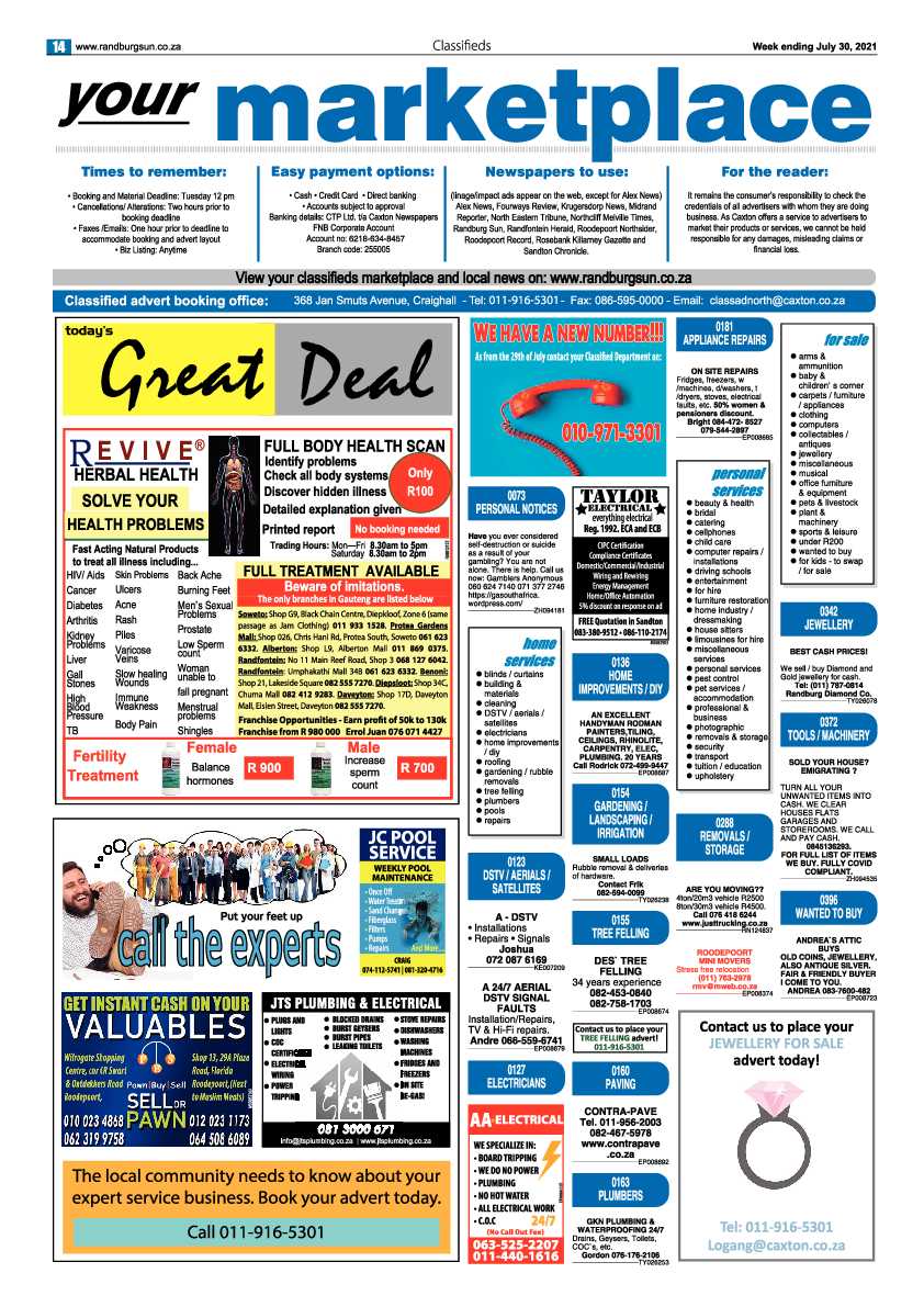 Randburg Sun 30 July 2021 page 16