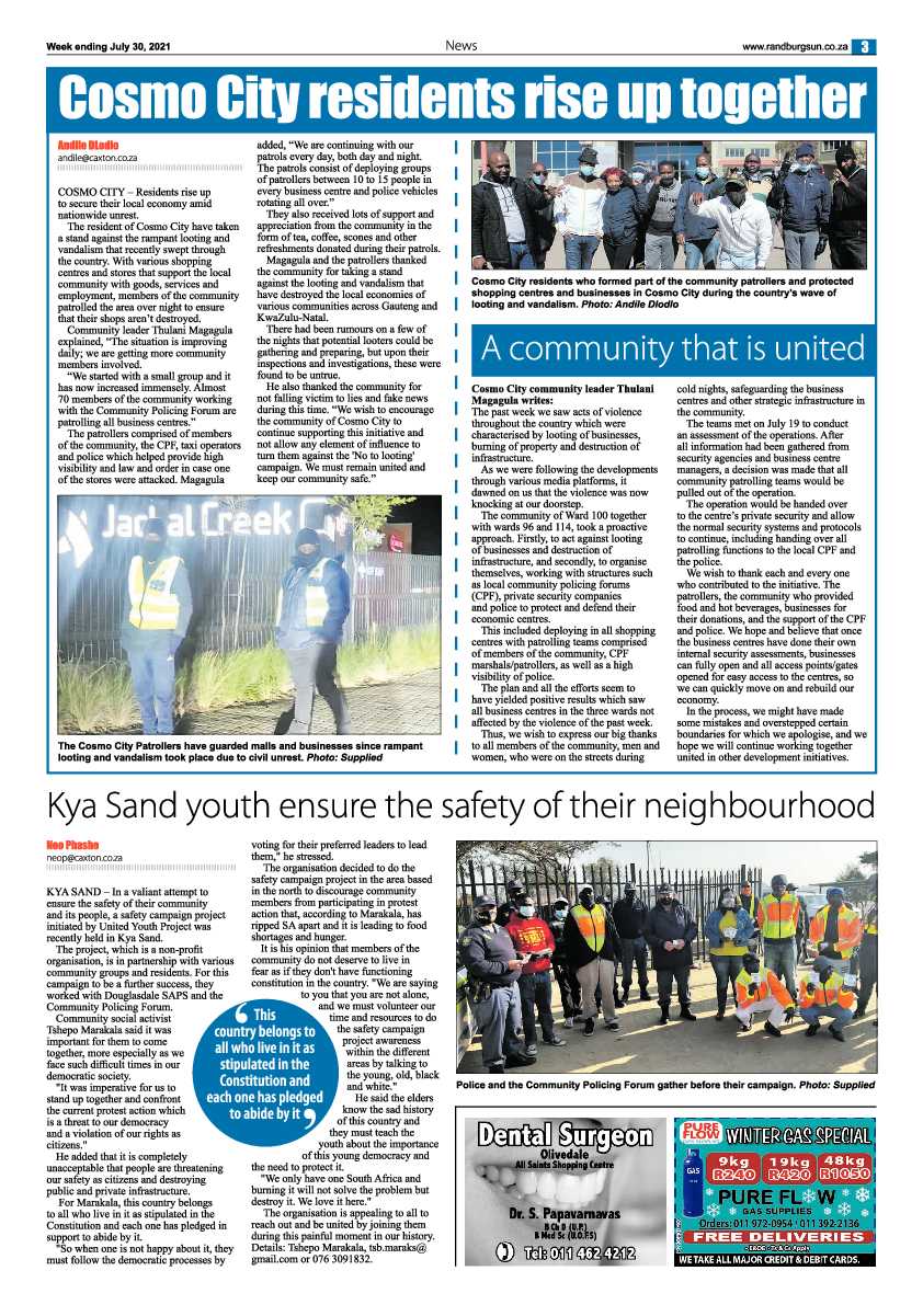 Randburg Sun 30 July 2021 page 5