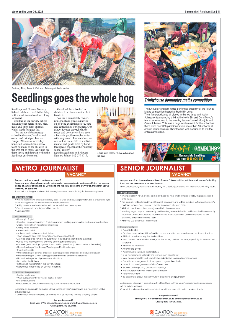 Randburg Sun 30 June 2023 page 11