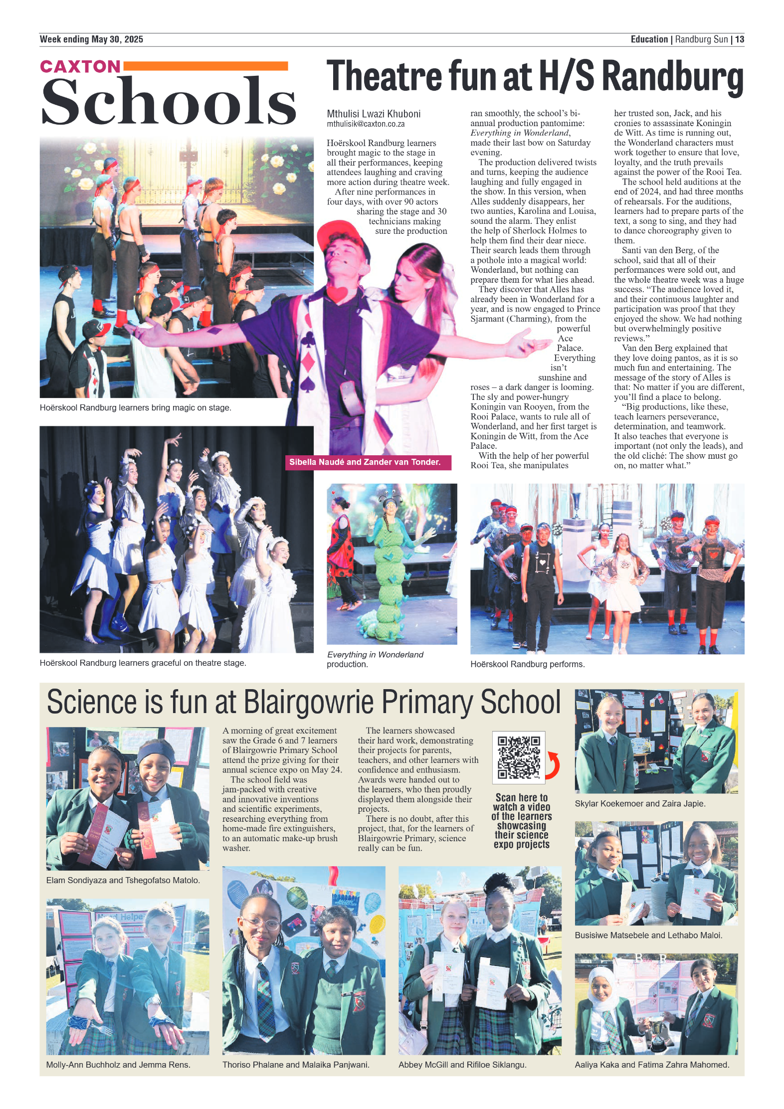 Randburg Sun 30 May 2025 page 13