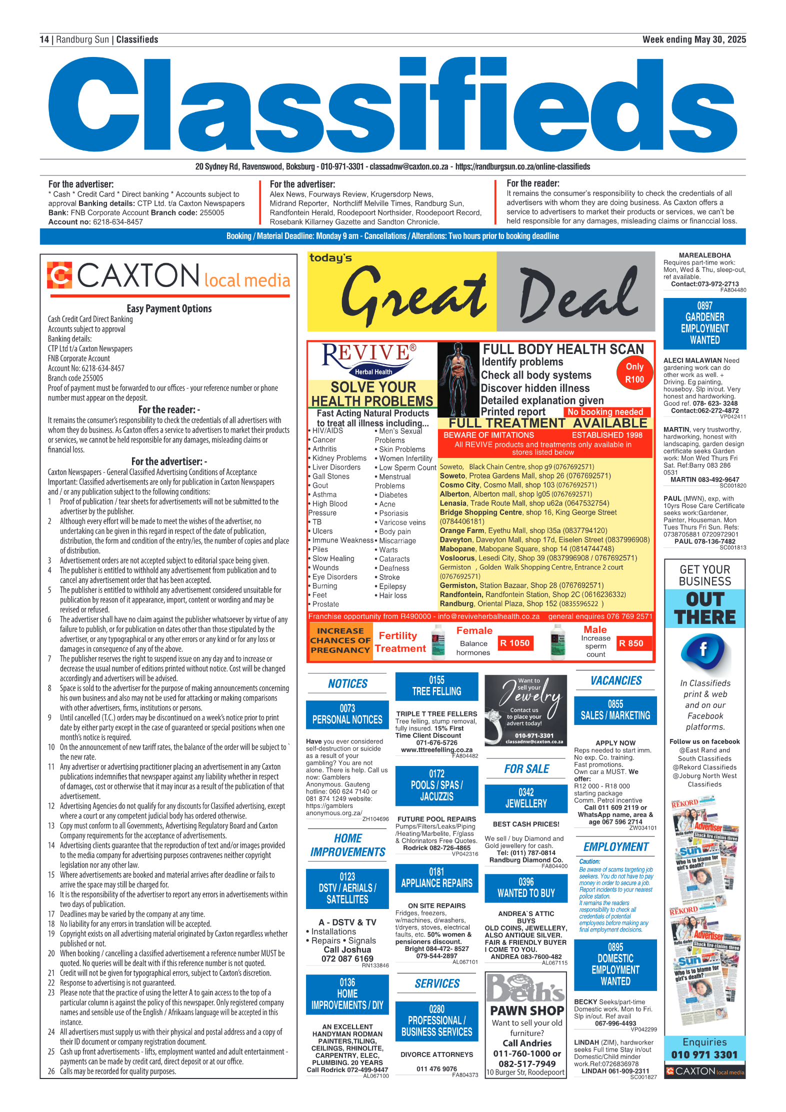 Randburg Sun 30 May 2025 page 14