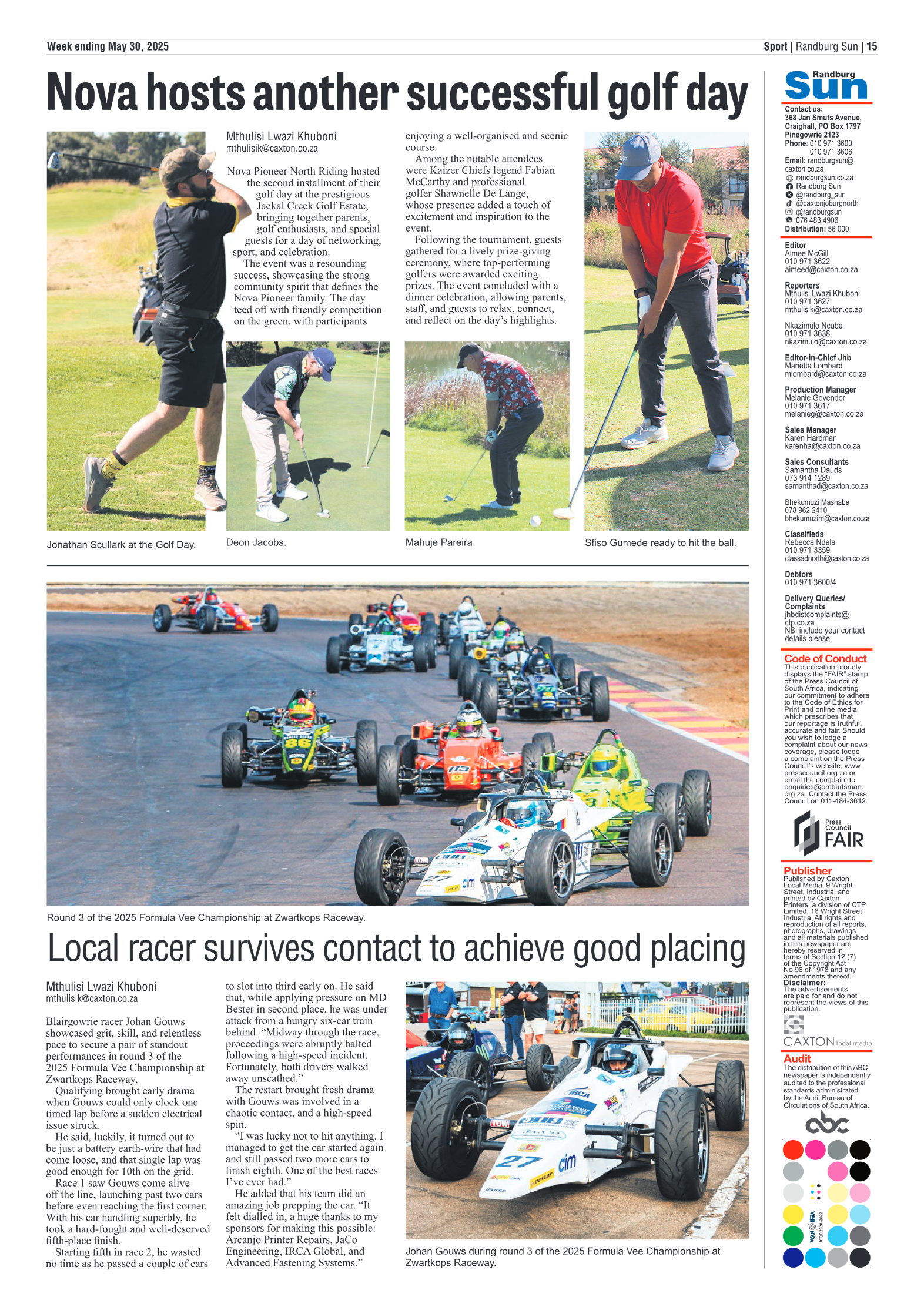 Randburg Sun 30 May 2025 page 15