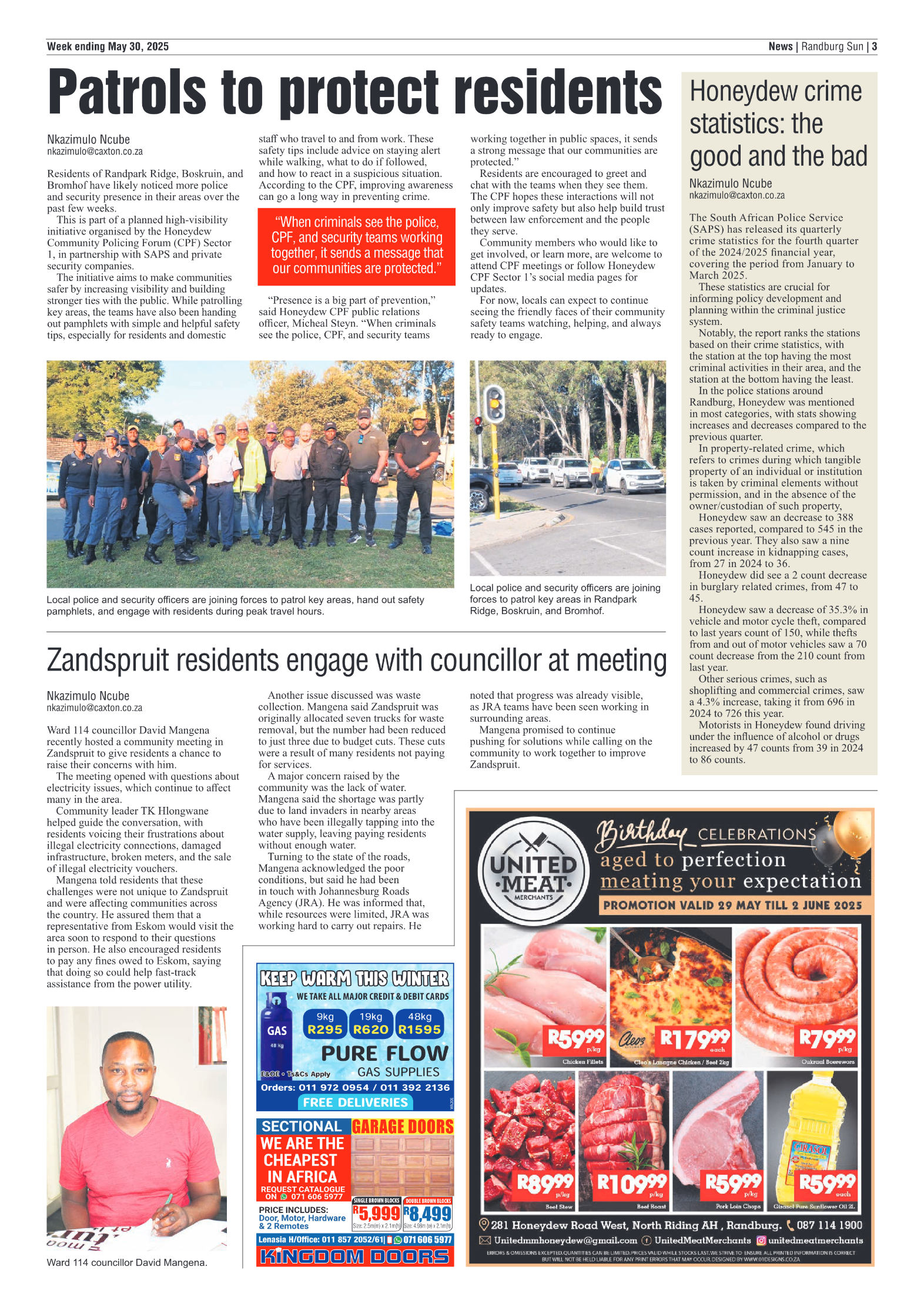 Randburg Sun 30 May 2025 page 3