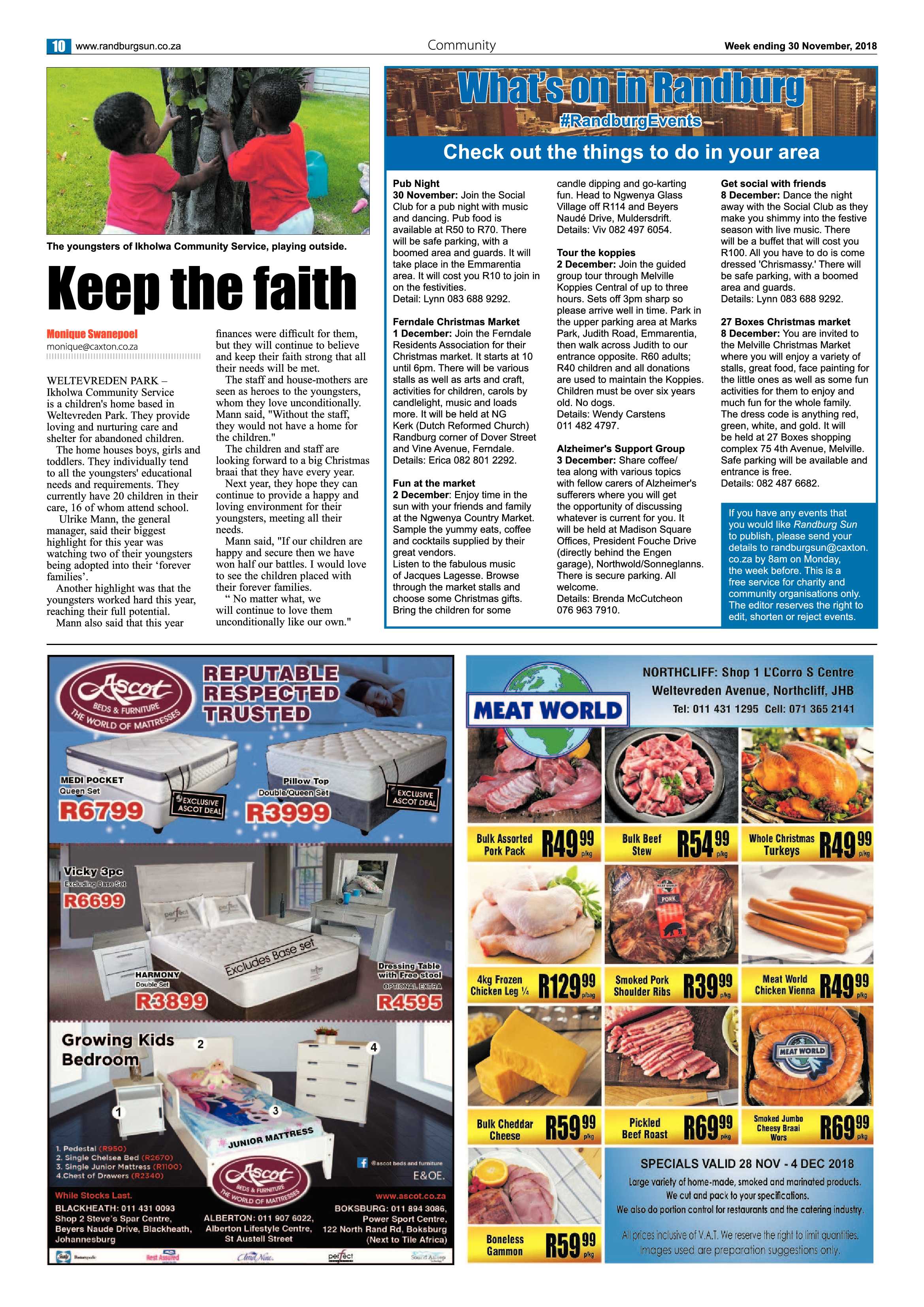 Randburg Sun 30 November 2018 page 10